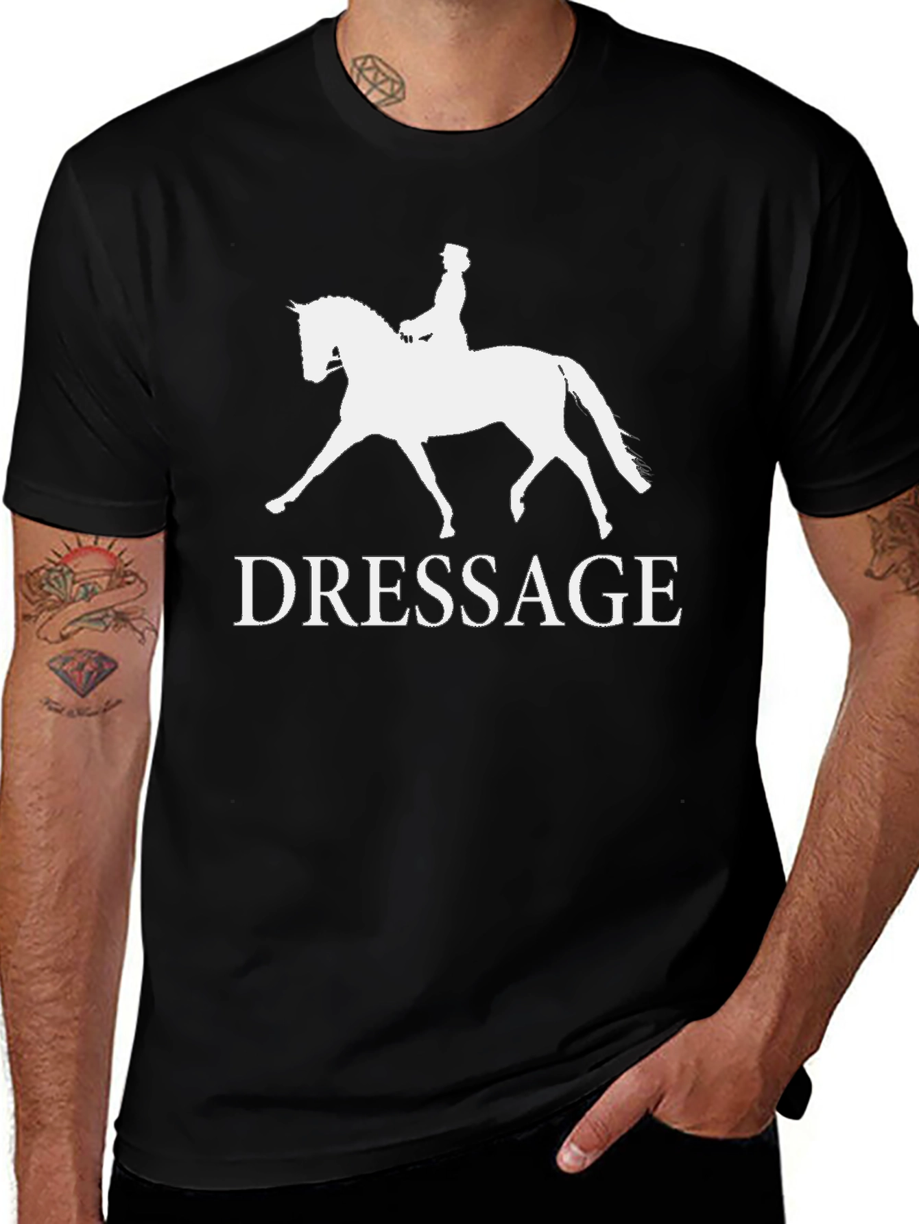 Variant 13 of Dressage Horse Lover T-Shirt - Equestrian Rider Gift