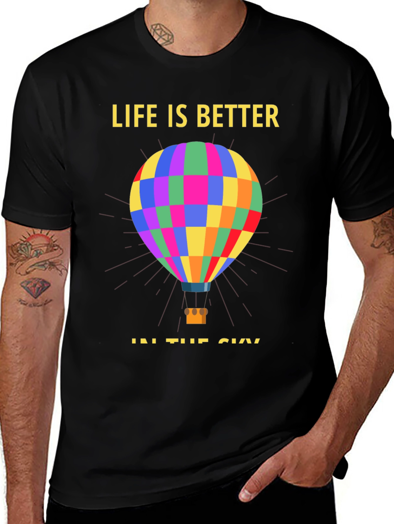 Life Is Better Hot Air Balloon T-Shirt