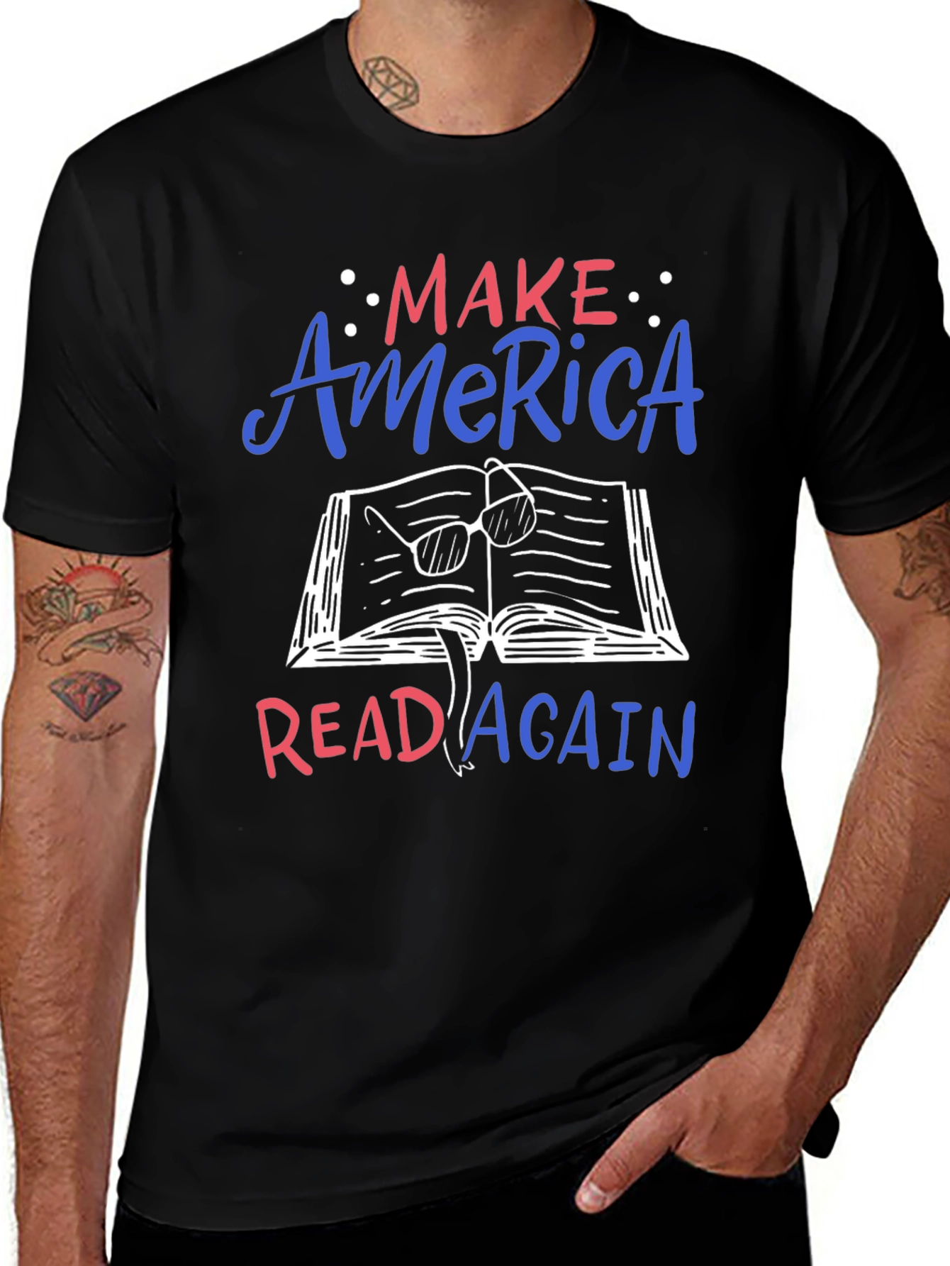 Variant 5 of Make America Read Again Graphic Tee