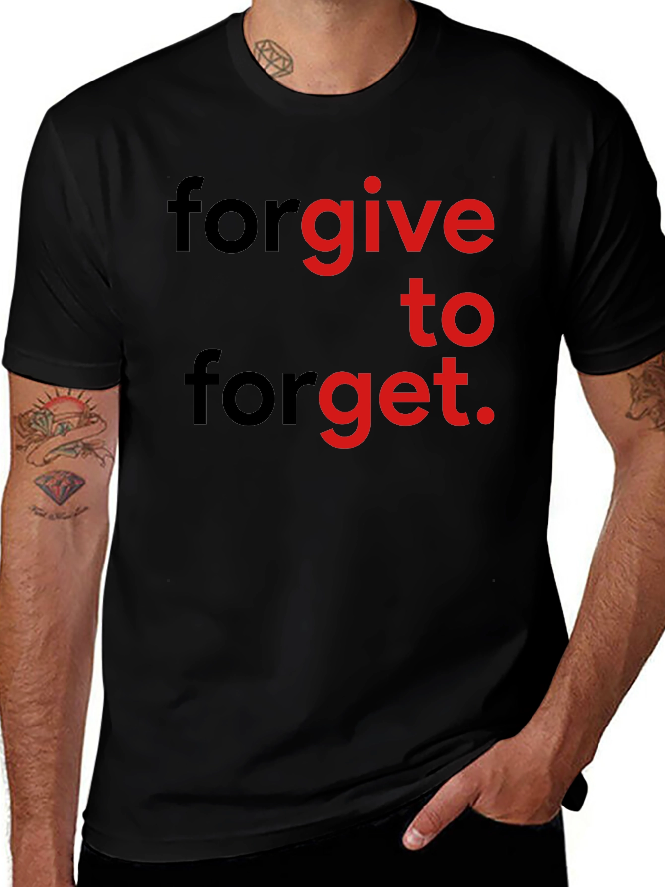 Variant 17 of Forgive to Forget Graphic Print Tee
