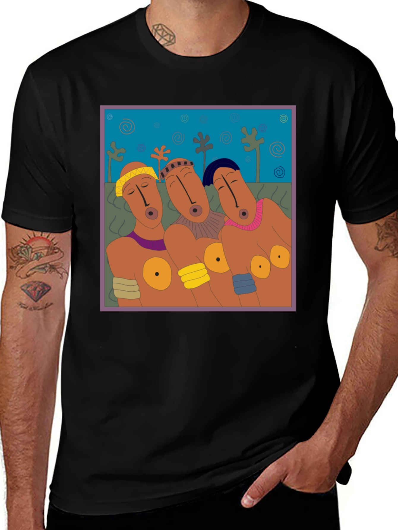 Variant 29 of Abstract Art Graphic T-Shirt