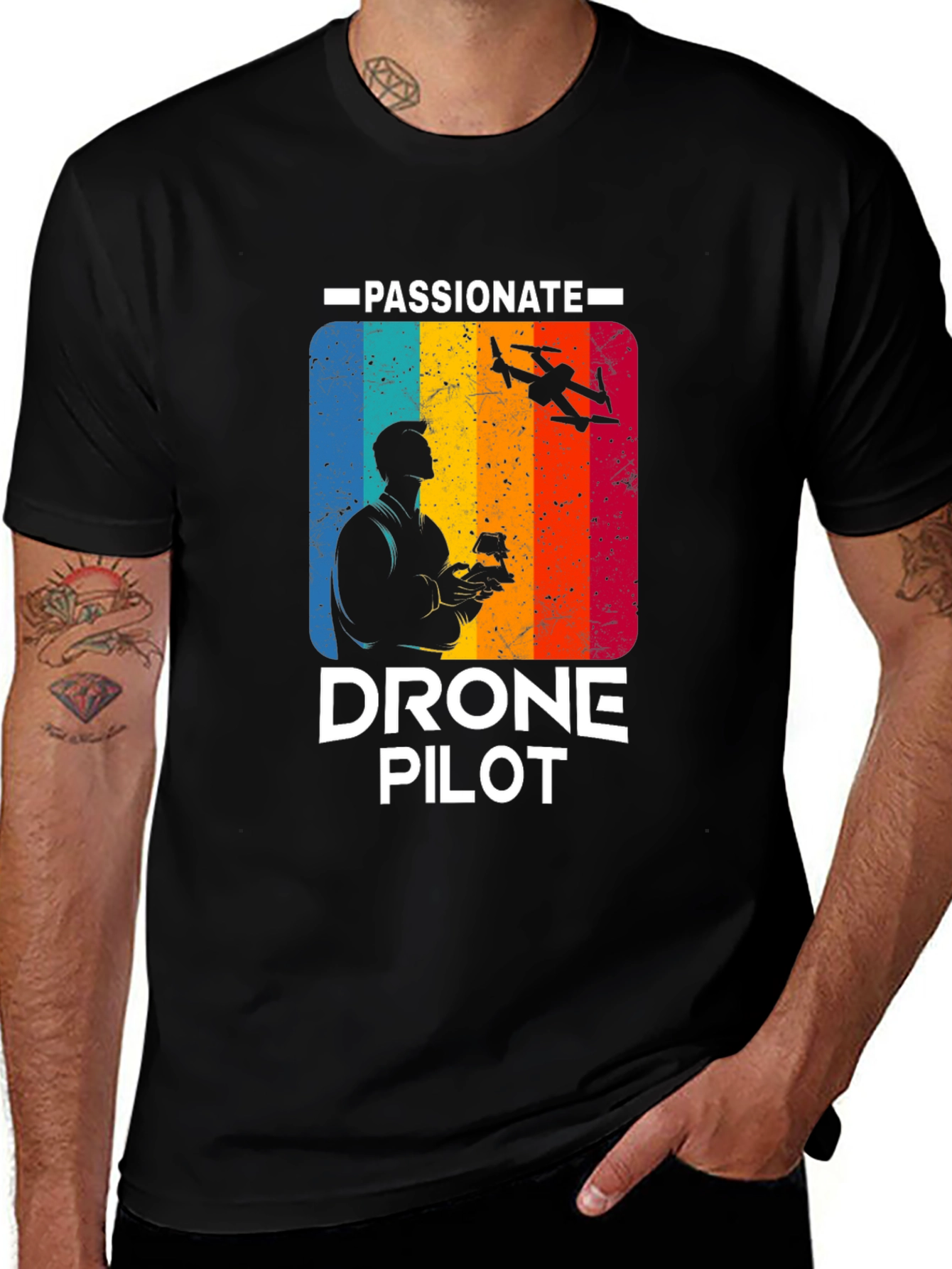 Variant 29 of Passionate Drone Pilot Graphic T-Shirt