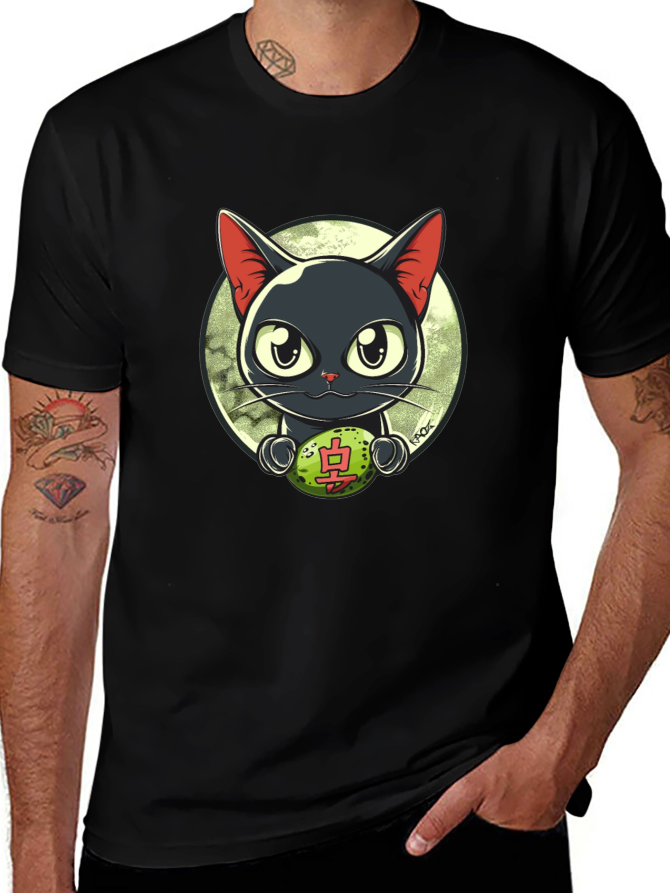 Variant 28 of Cute Anime Cat T-Shirt