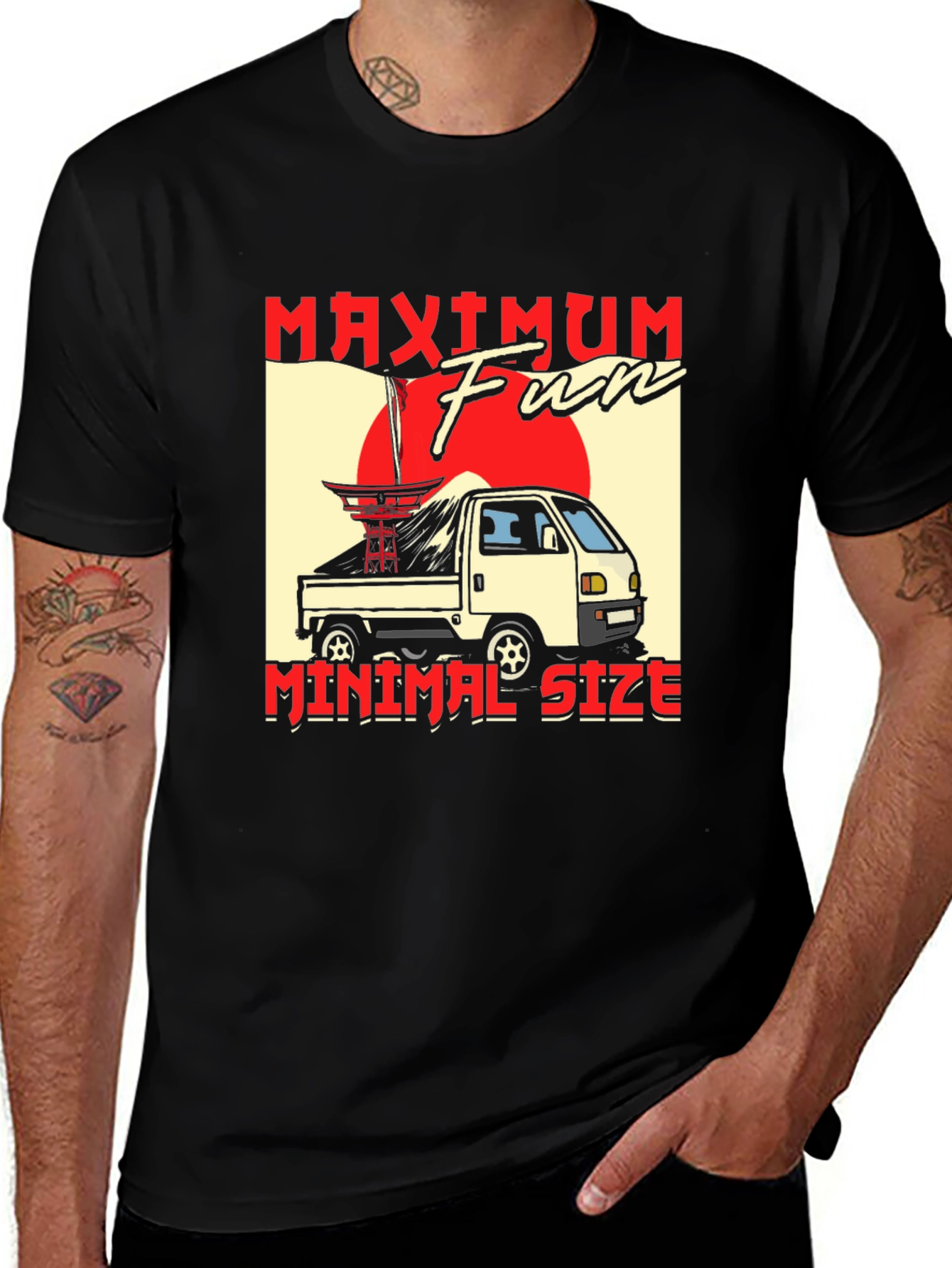 Variant 11 of Maximum Fun Minimal Size Truck Graphic Tee