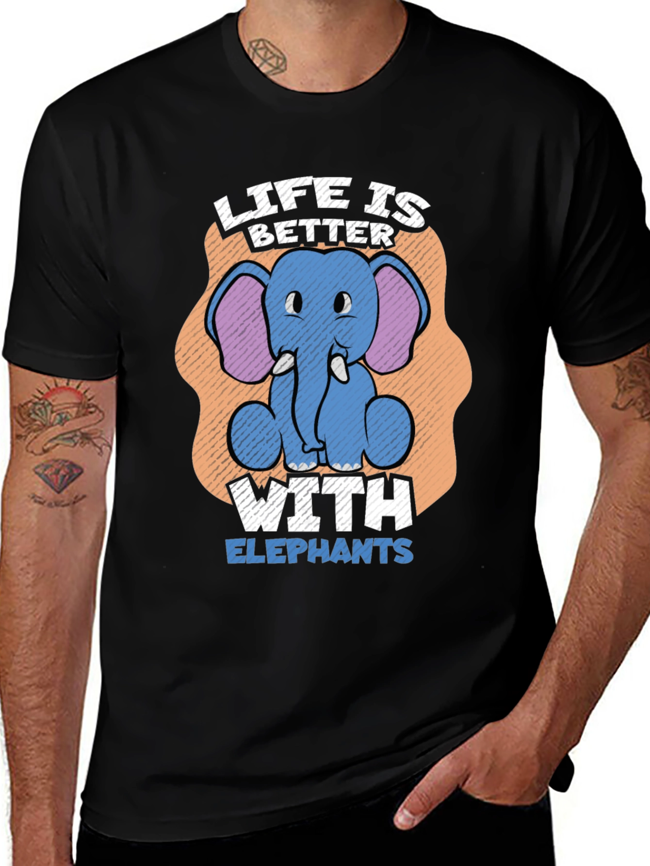 Variant 15 of Life is Better with Elephants T-Shirt