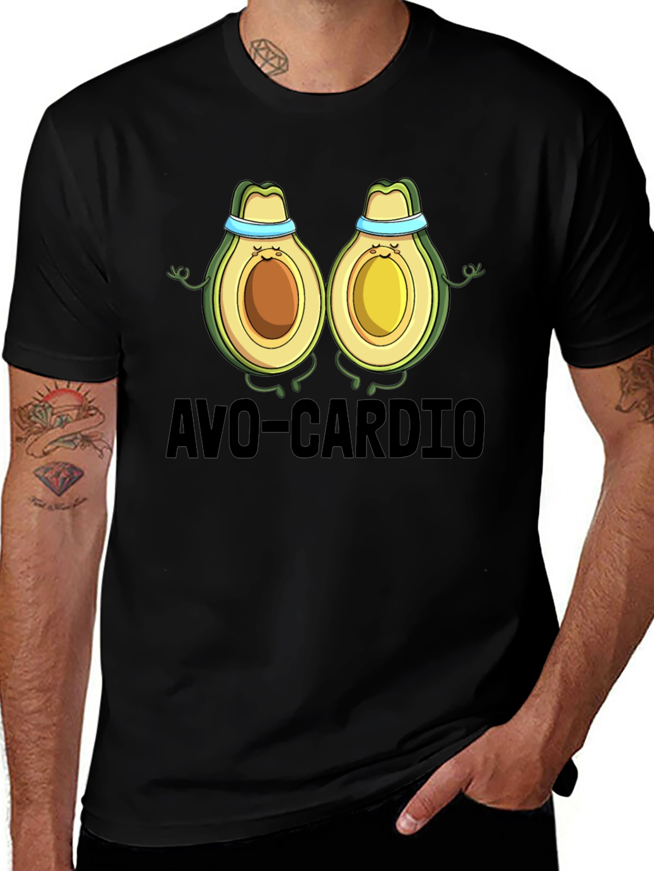 Variant 10 of Avo-Cardio Black T-Shirt