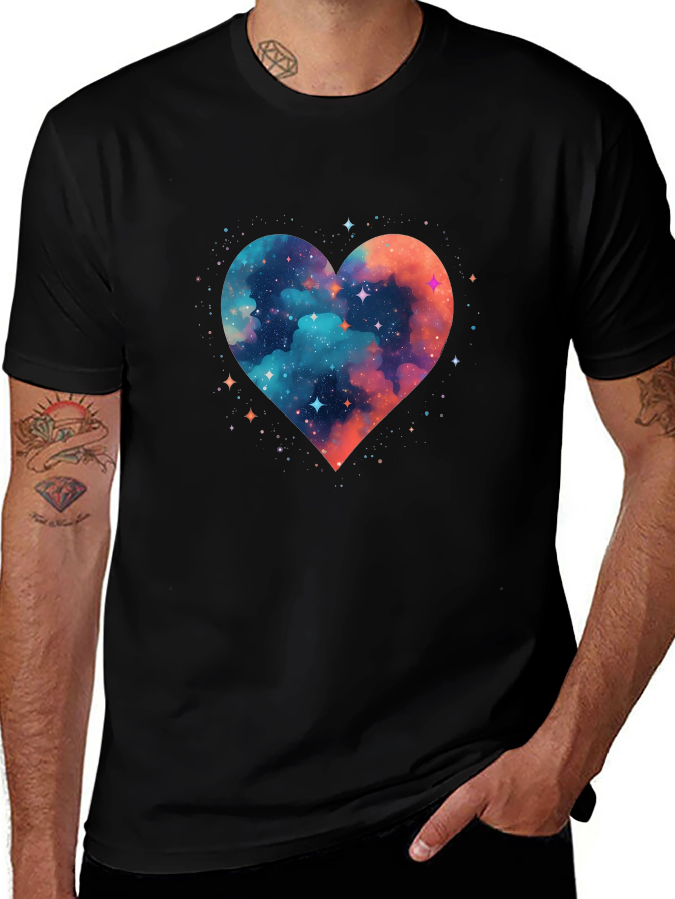 Galaxy Heart T-Shirt - Stylish Unisex Tee