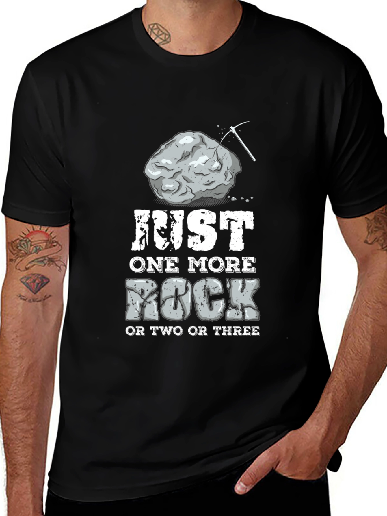 Variant 14 of Just One More Rock T-Shirt: Miner's Humor