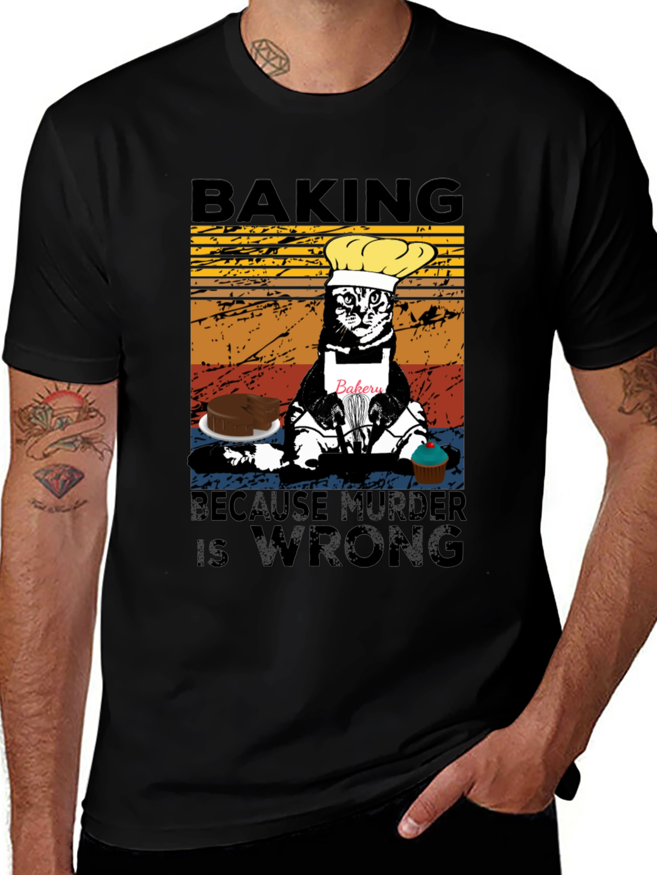 Variant 25 of Baking Because Murder Is Wrong T-Shirt