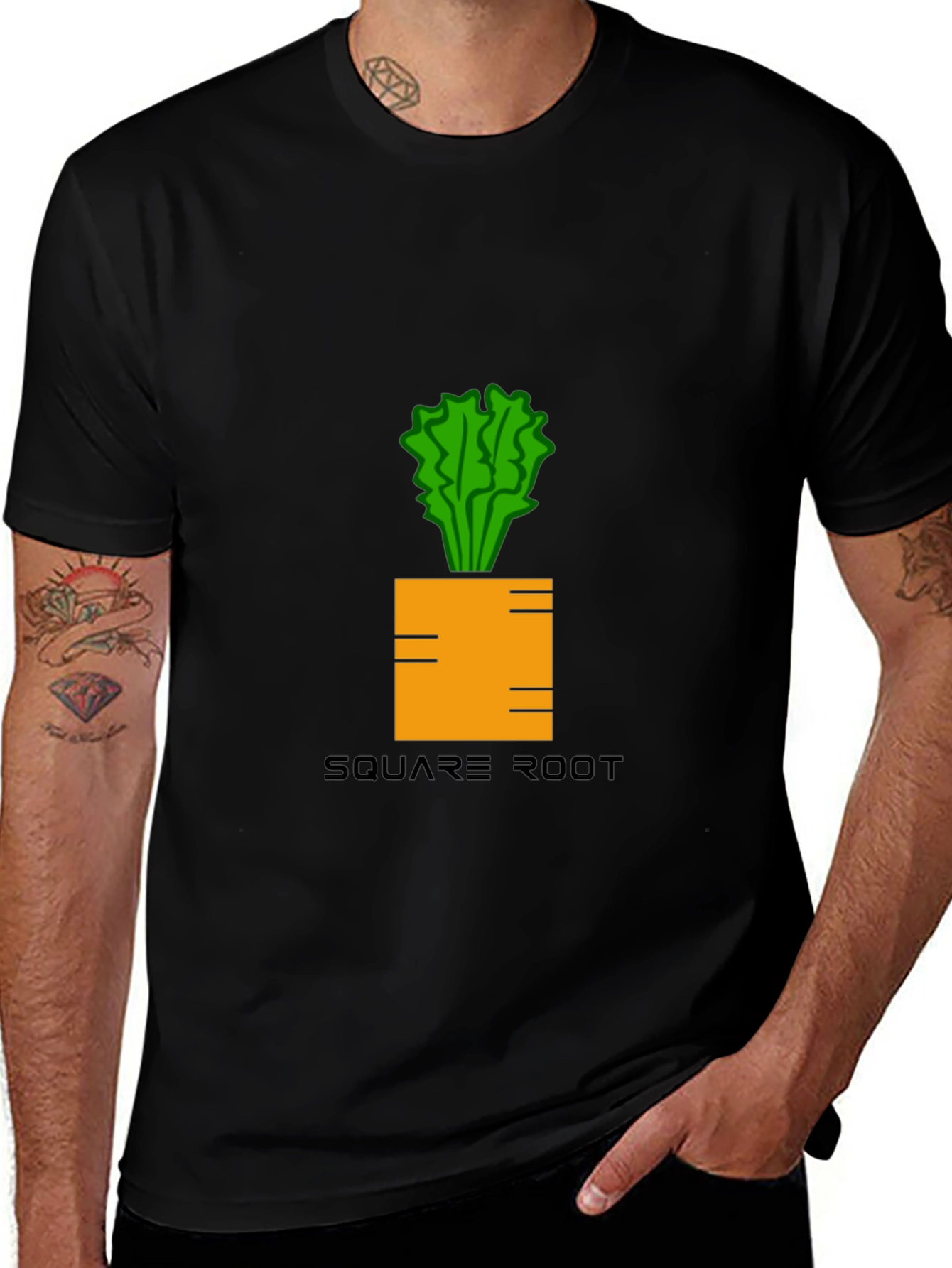 Variant 15 of Square Root Graphic Tee - Funny Math & Gardening Shirt