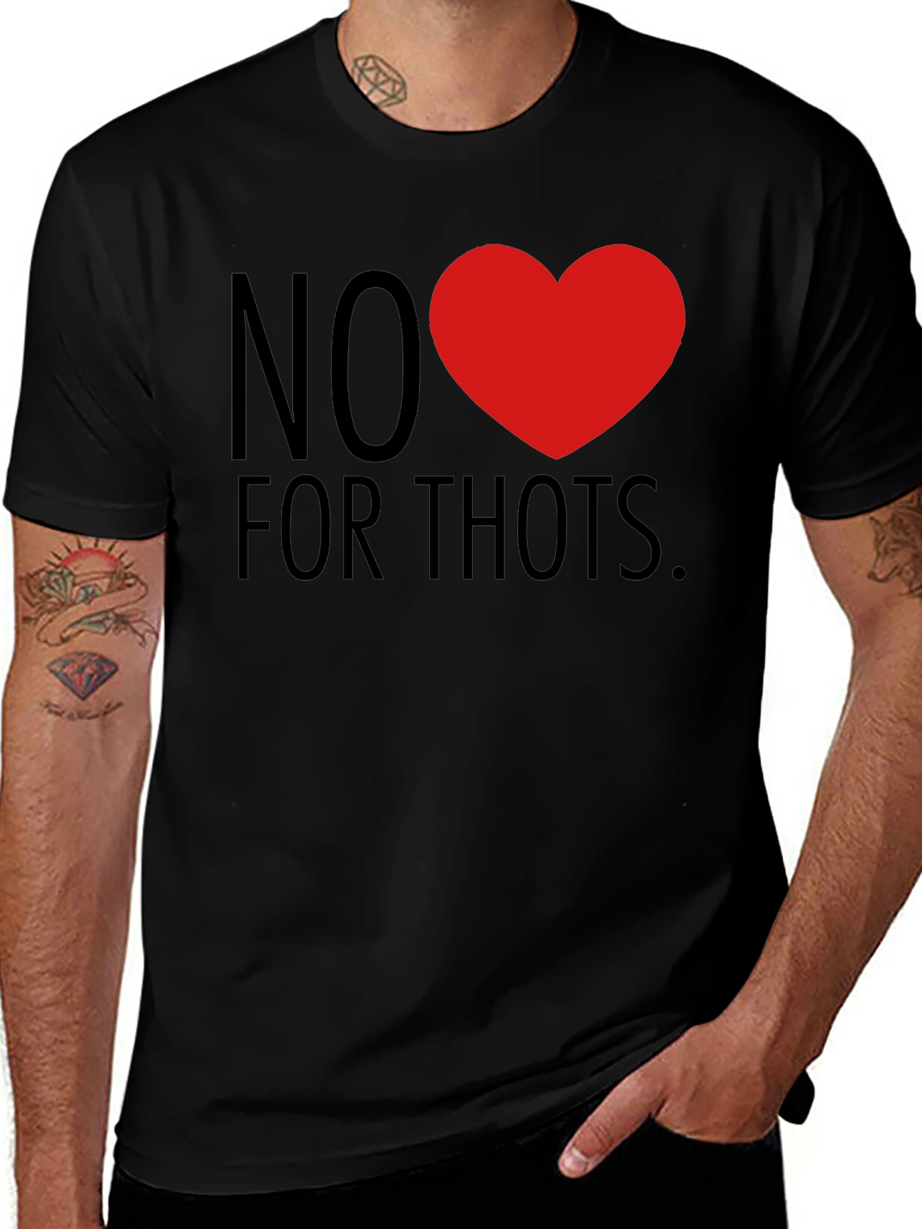 Variant 15 of No Love for Thots Graphic T-Shirt