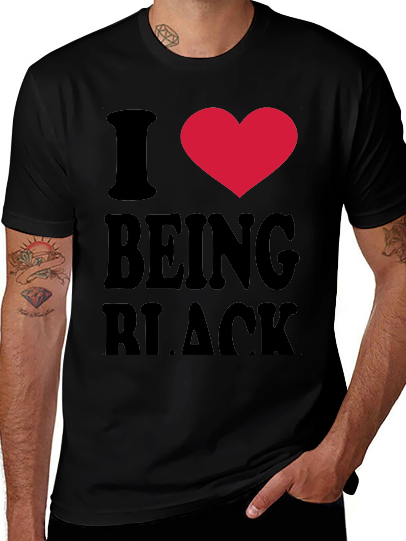 Variant 8 of I Heart Being Black Graphic Tee