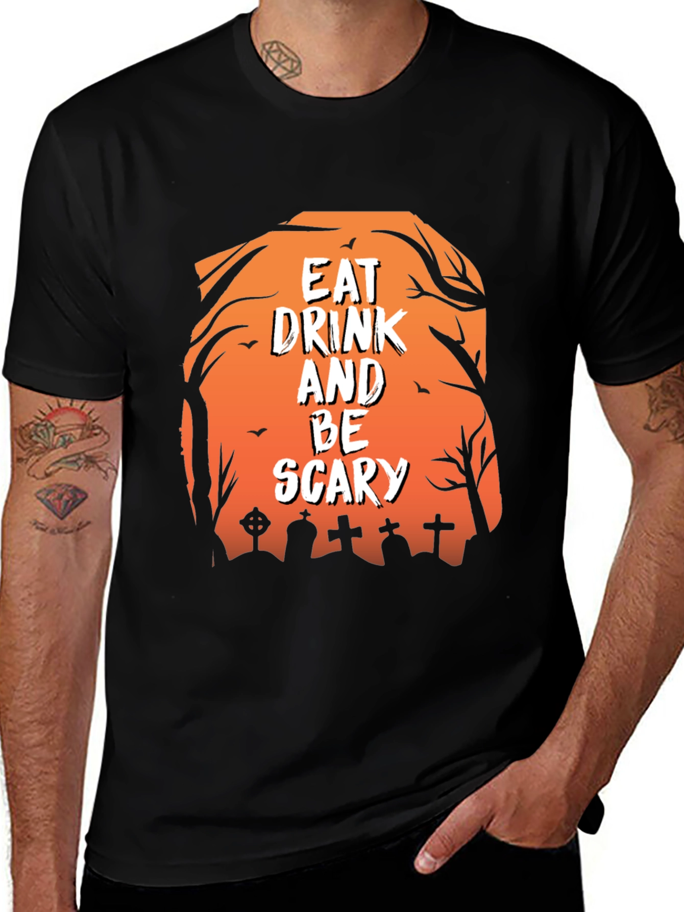 Eat Drink and Be Scary Halloween T-Shirt