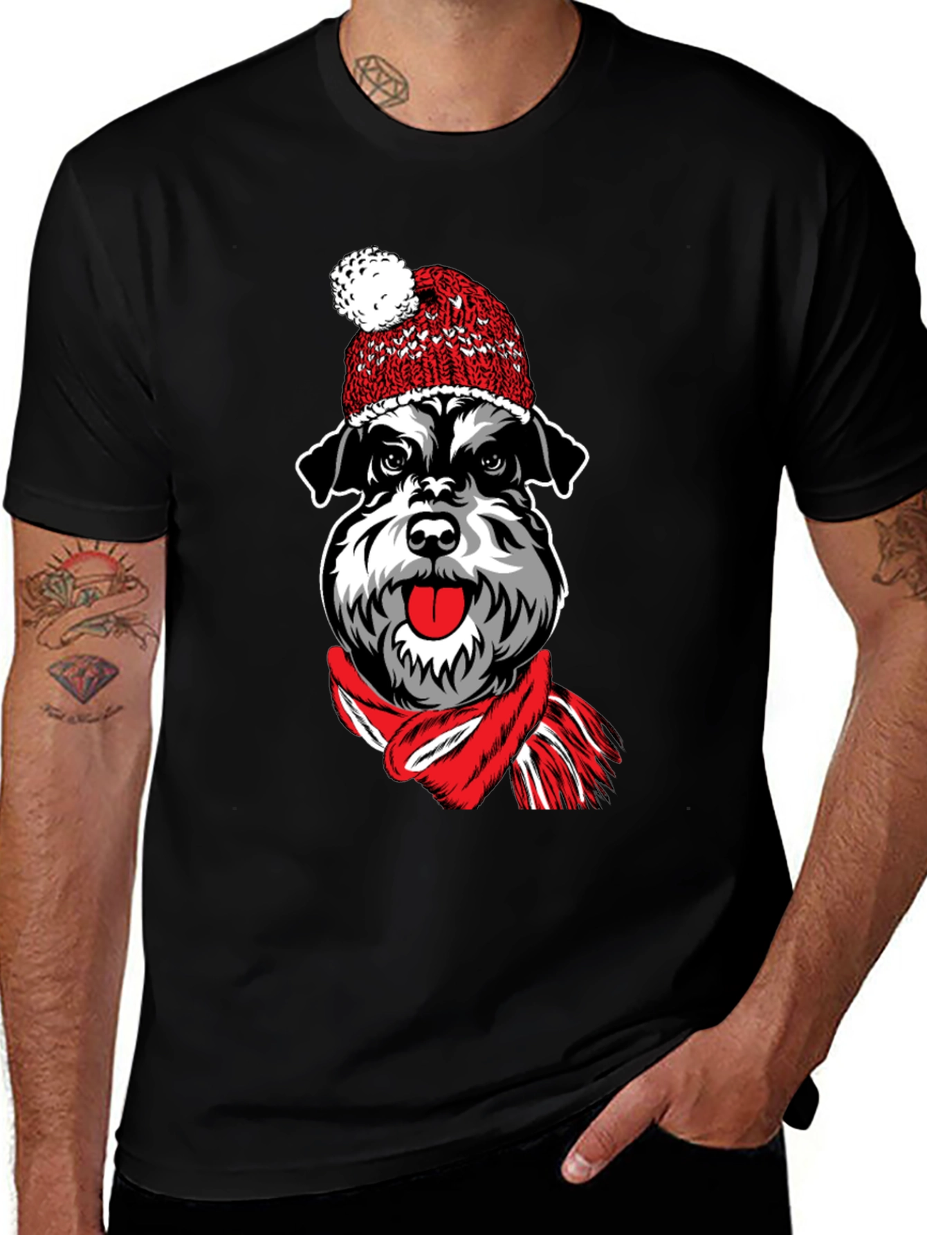 Variant 26 of Dog in Hat Graphic T-Shirt