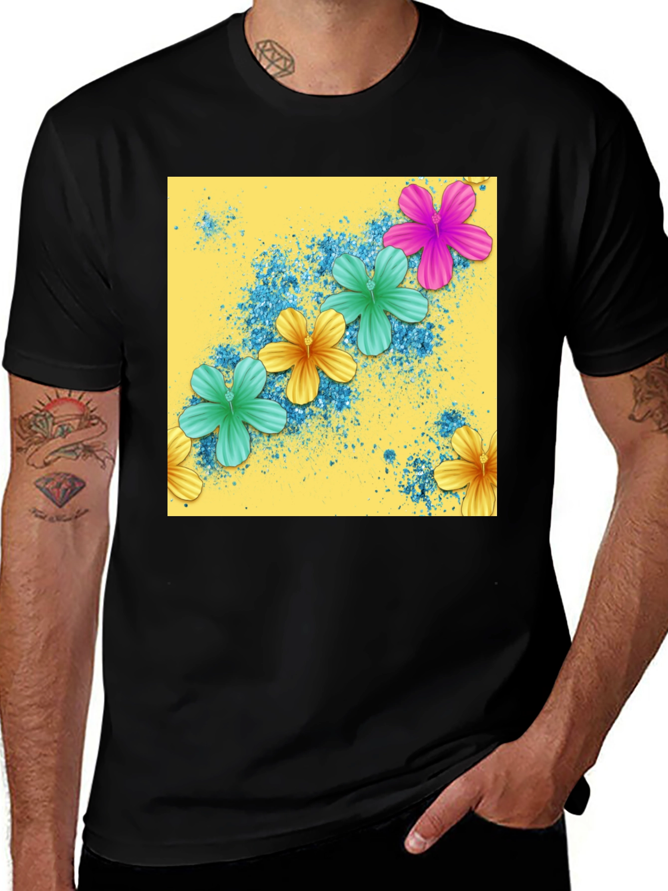 Variant 18 of Floral Explosion T-Shirt - Vibrant Design