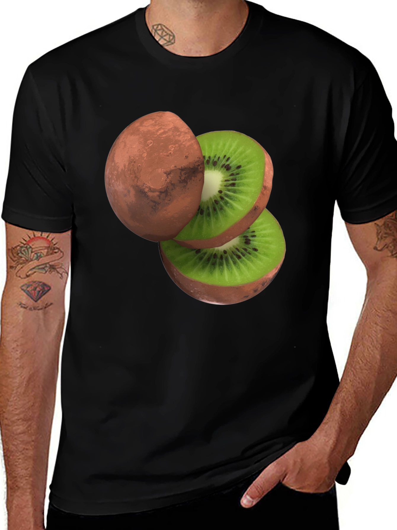 Variant 19 of Mars Kiwi T-Shirt - Unique Graphic Tee