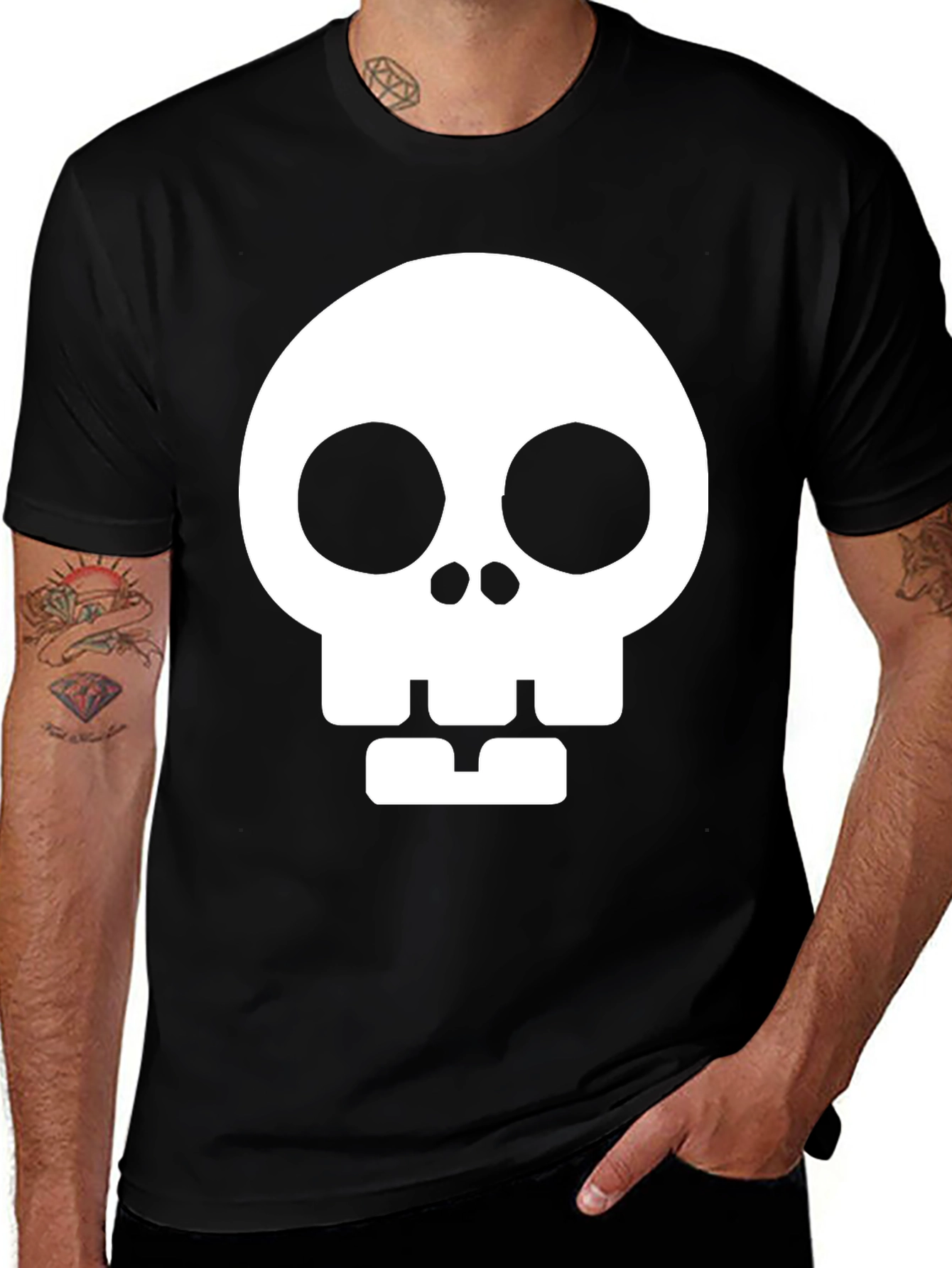Skull Graphic Black T-Shirt
