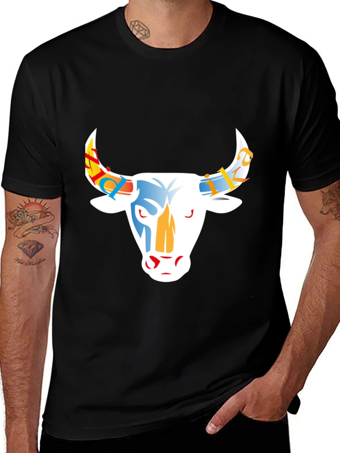 Variant 2 of Cool Bull Graphic Tee - Unisex Black T-Shirt