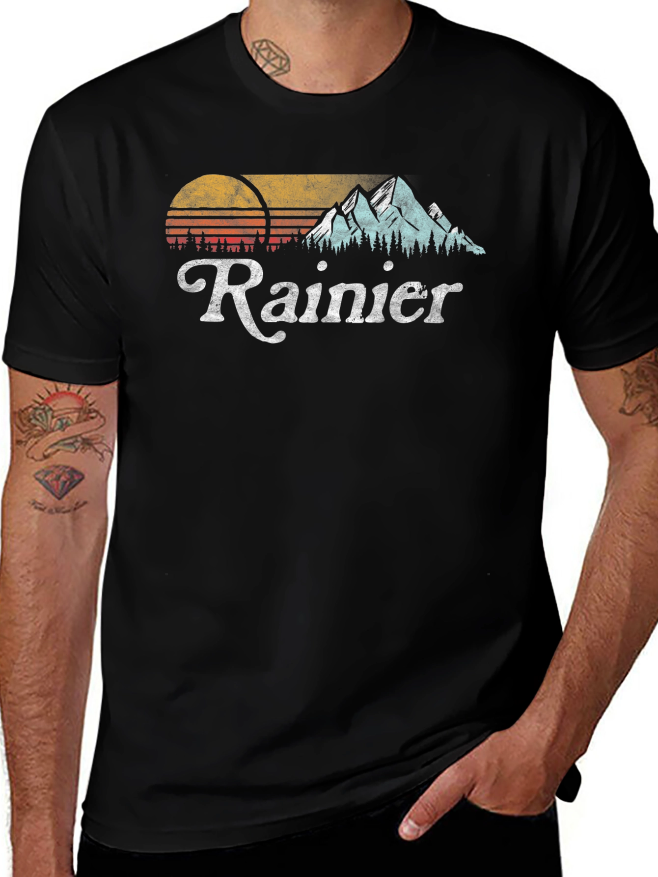 Variant 5 of Retro Rainier Graphic T-Shirt