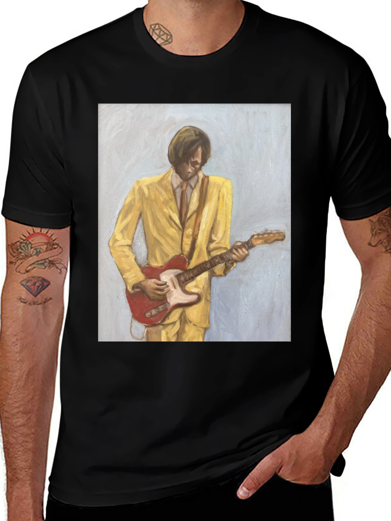 Variant 23 of Vintage Guitarist Graphic Tee