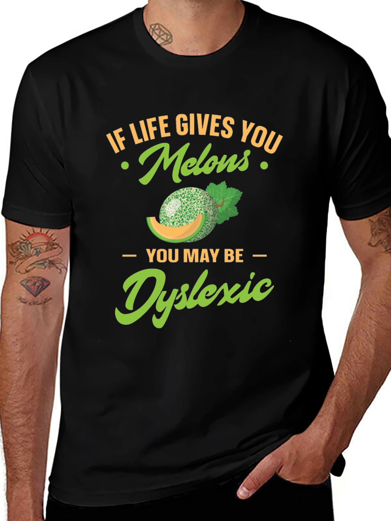 Variant 11 of Dyslexic Melons T-Shirt Funny Fruit Tee