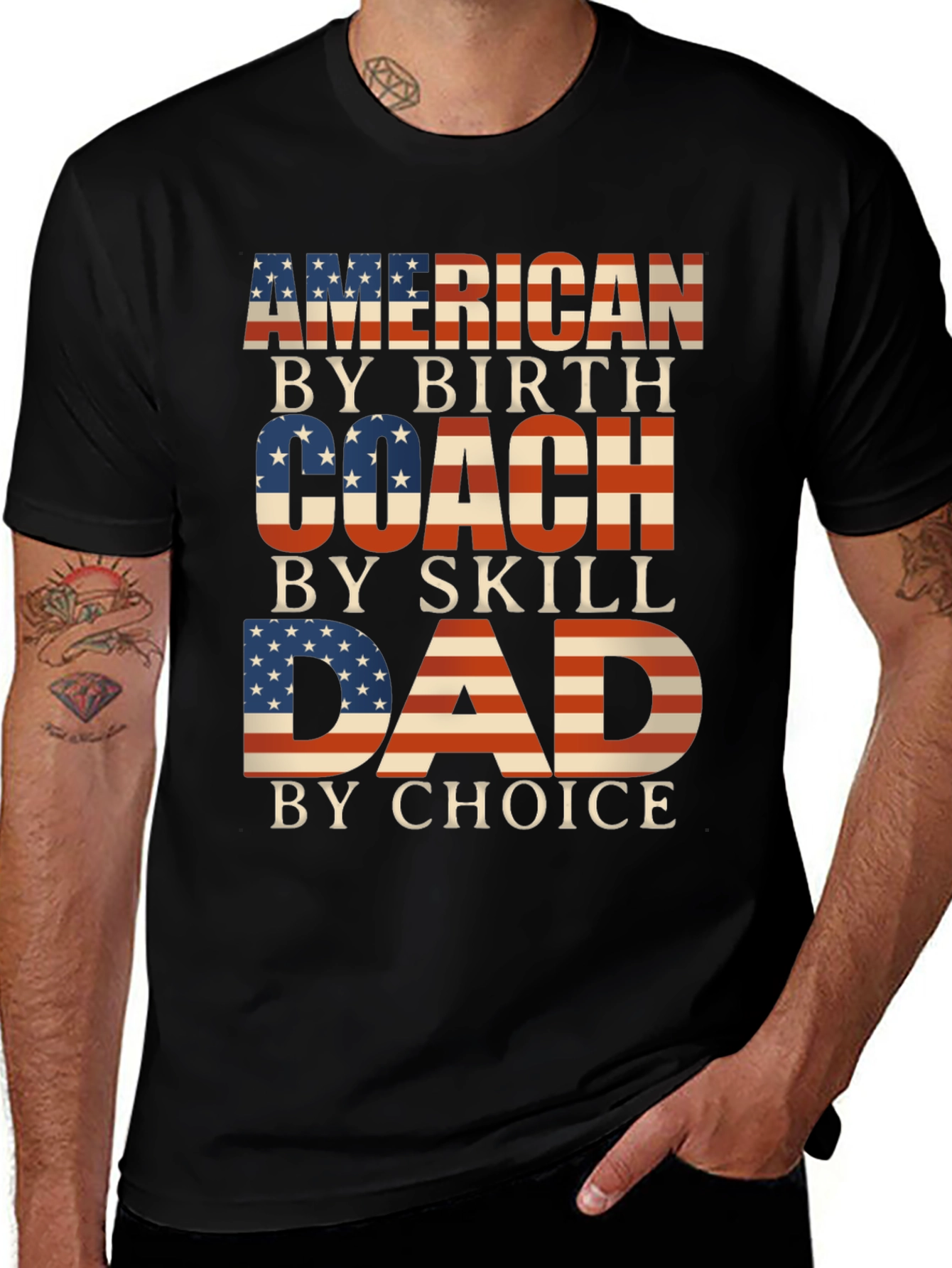 Variant 6 of American Coach Dad T-Shirt