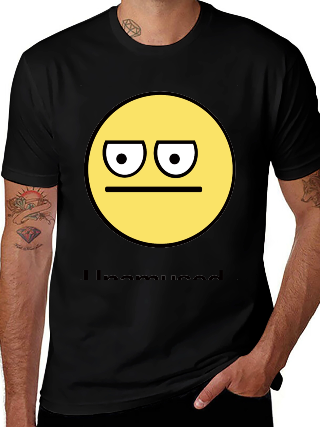 Variant 17 of Unamused Emoji T-Shirt - Express Your Mood!