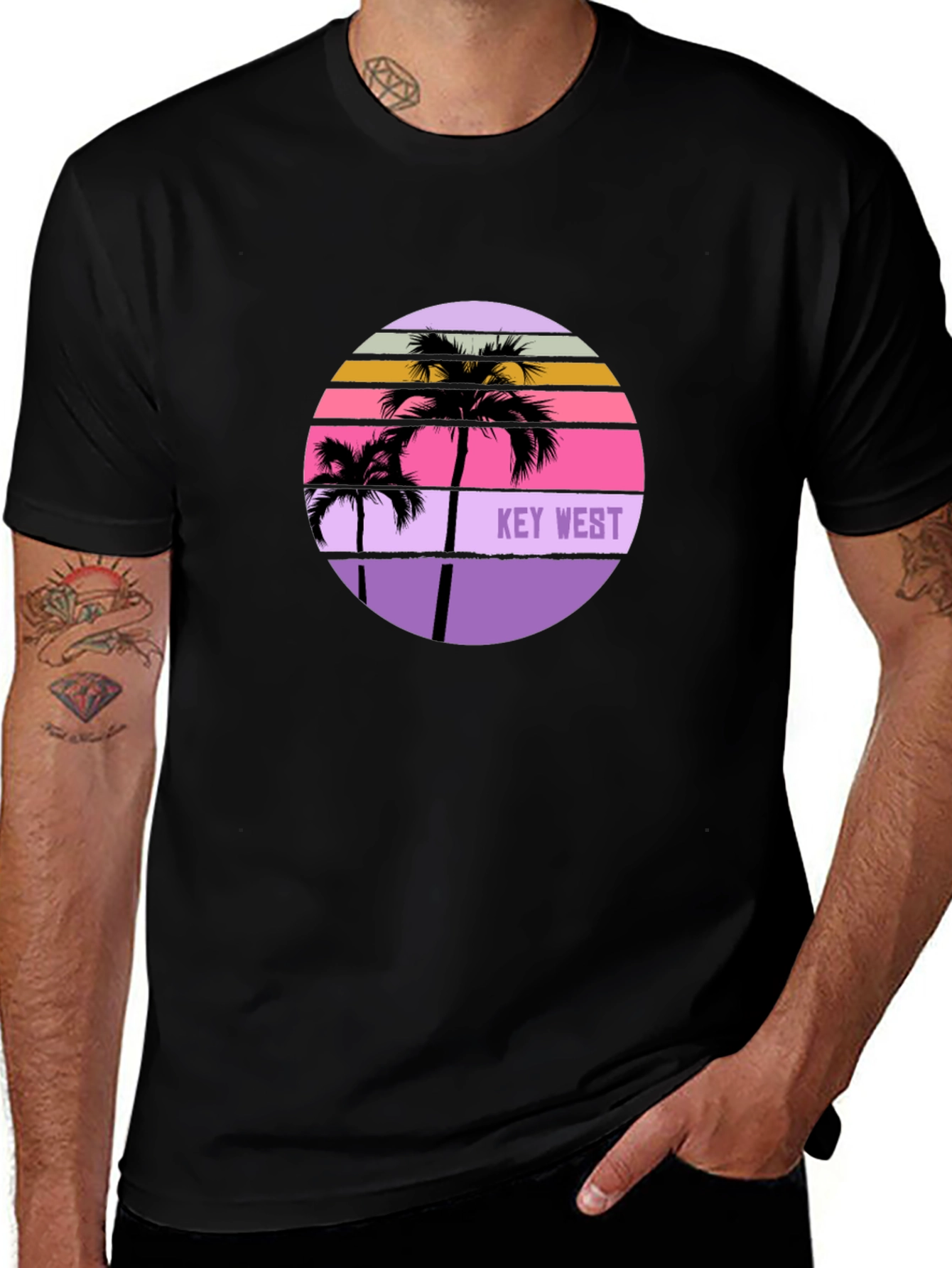 Variant 6 of Key West Palm Tree Sunset T-Shirt