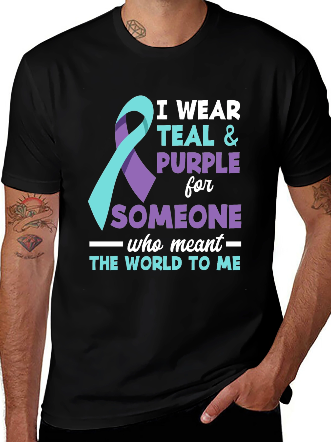 Teal & Purple Awareness T-Shirt