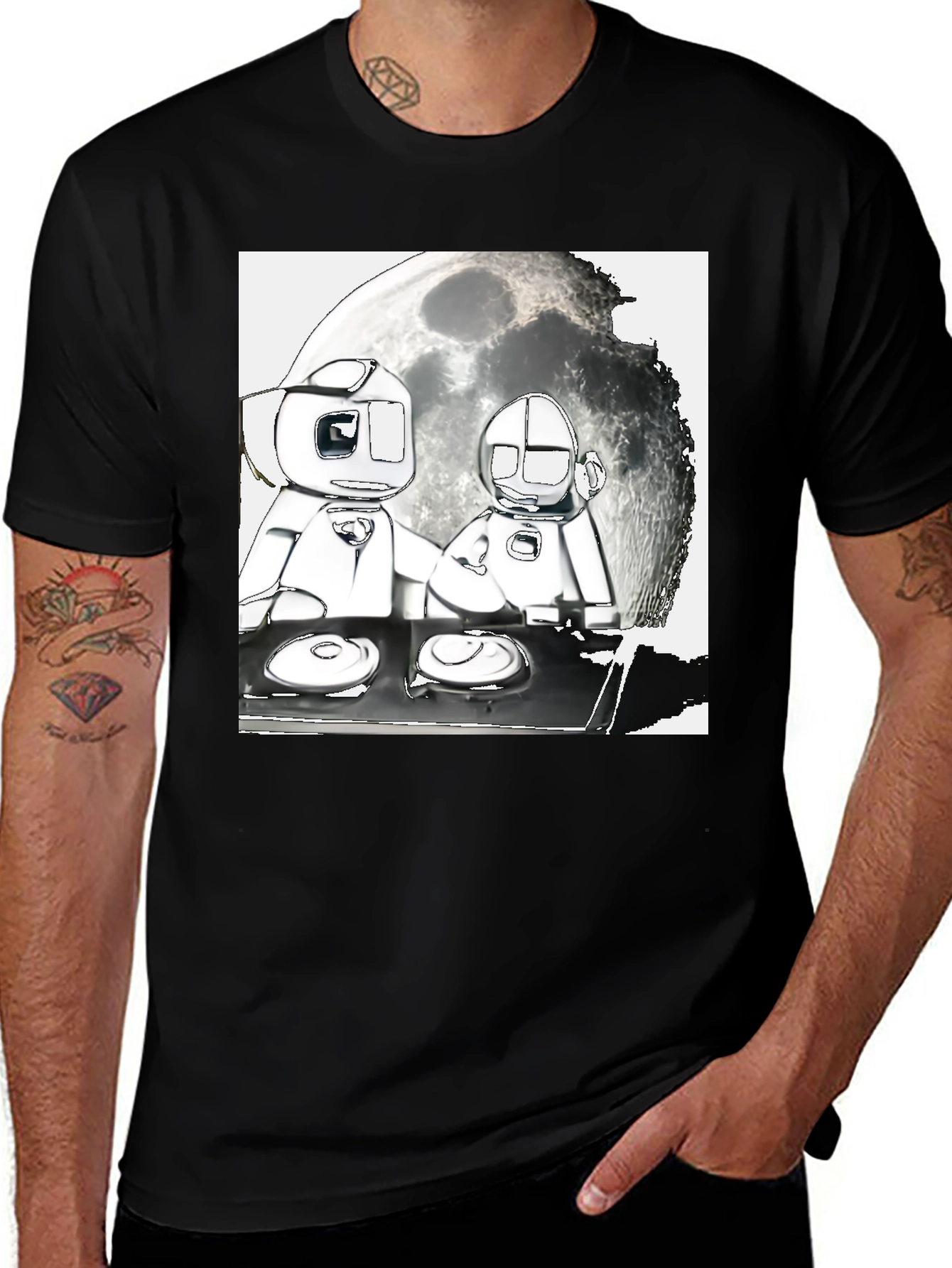 Variant 24 of Robotic DJ Graphic Tee - Unique Streetwear