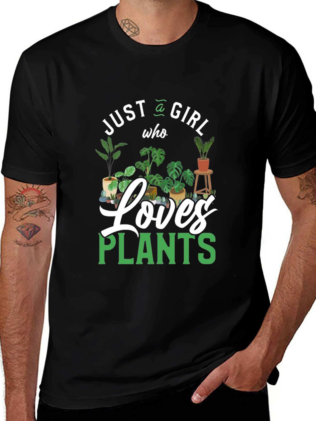 Variant 26 of Just a Girl Who Loves Plants T-Shirt