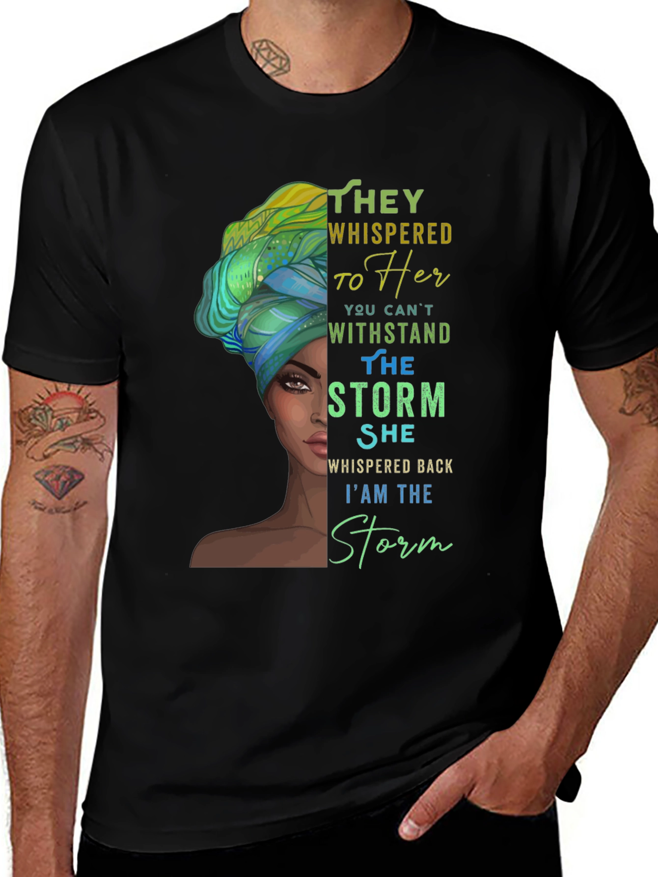 Variant 28 of Empowered Woman T-Shirt: I am the Storm