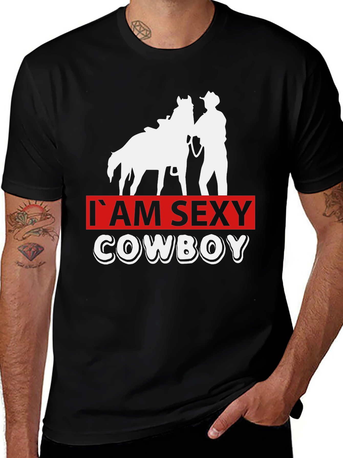 Variant 14 of I'm Sexy Cowboy T-Shirt - Western Graphic Tee