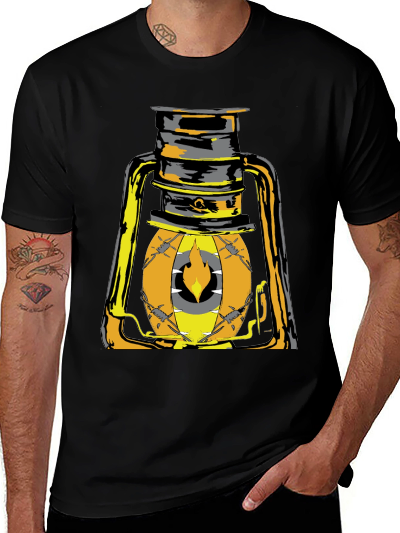Variant 2 of Lantern Graphic T-Shirt - Unique Design