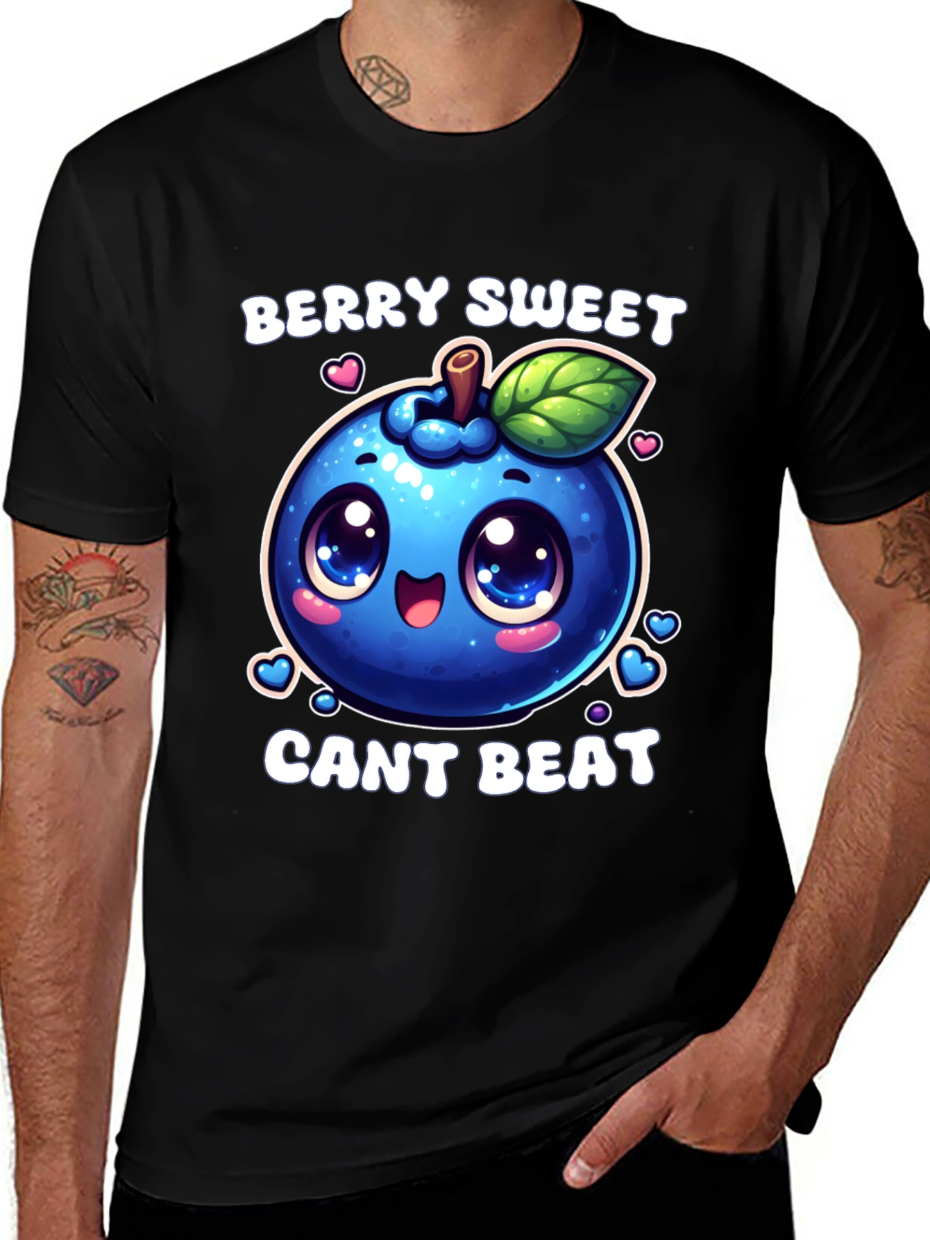 Berry Sweet T-Shirt - Cute Cartoon Blueberry Design
