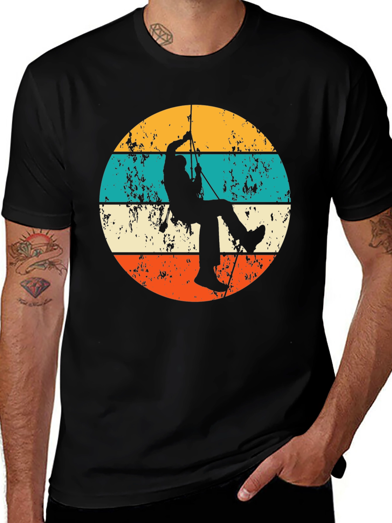 Variant 27 of Retro Rock Climbing T-Shirt - Adventure Apparel