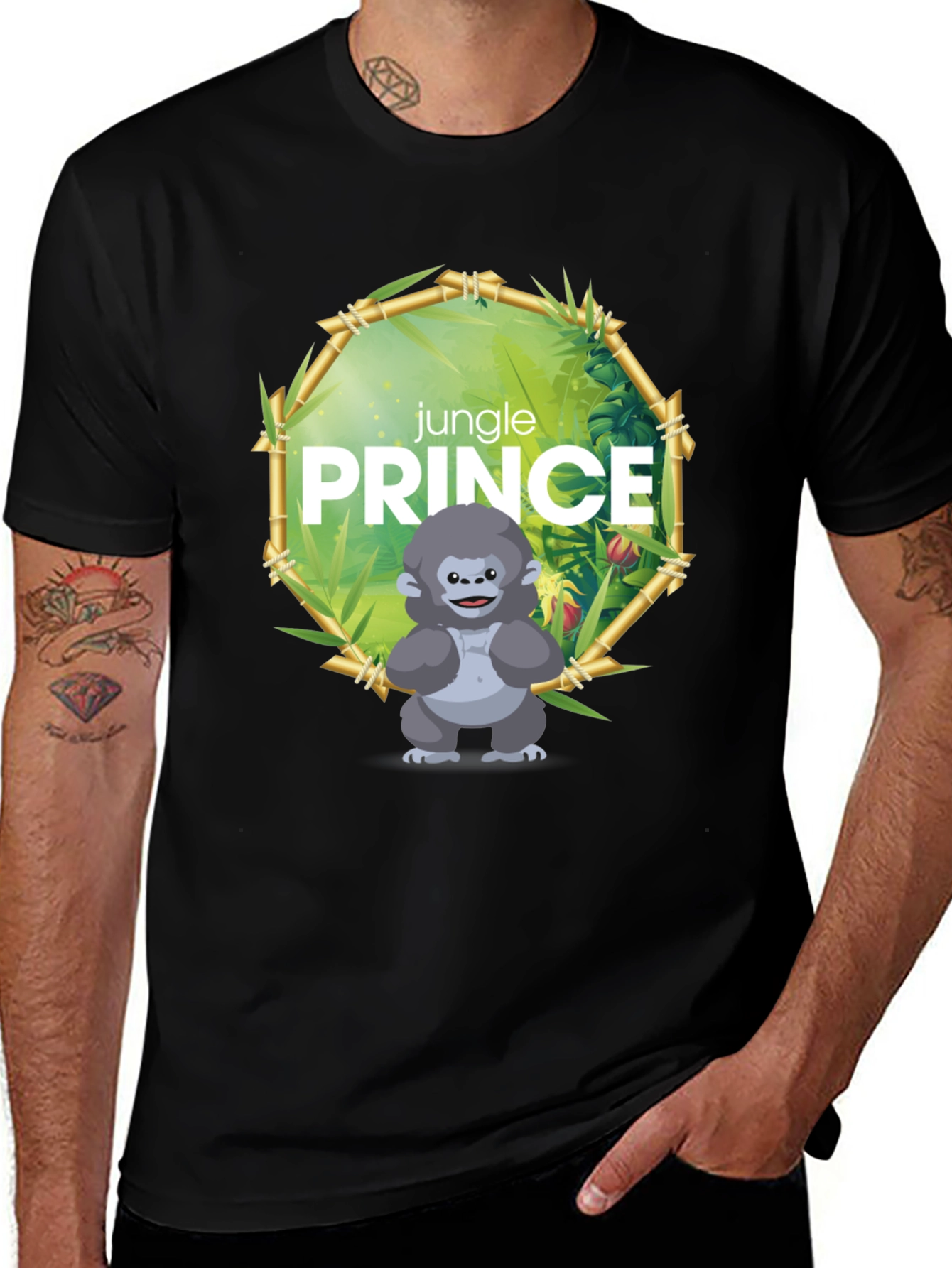 Variant 21 of Jungle Prince Graphic Tee - Soft Cotton