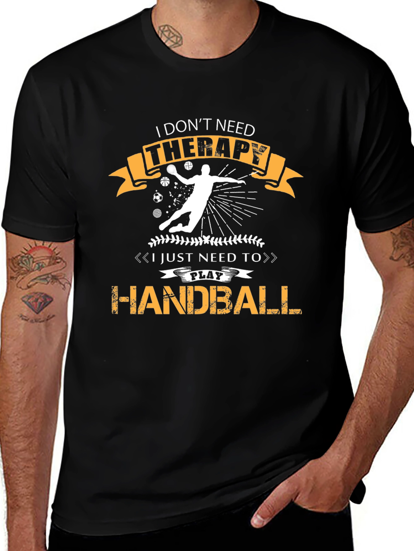 Variant 22 of Handball Therapy Graphic T-Shirt