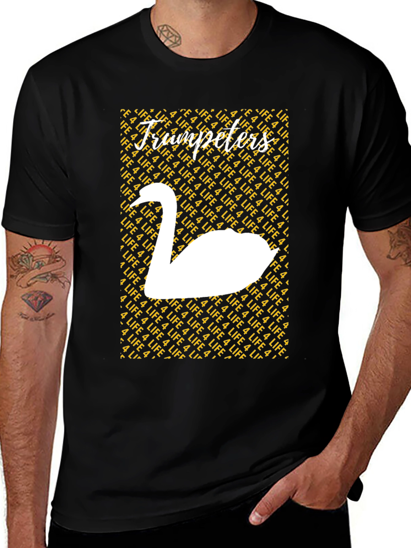 Variant 13 of Trumpeters Swan Silhouette Graphic Tee