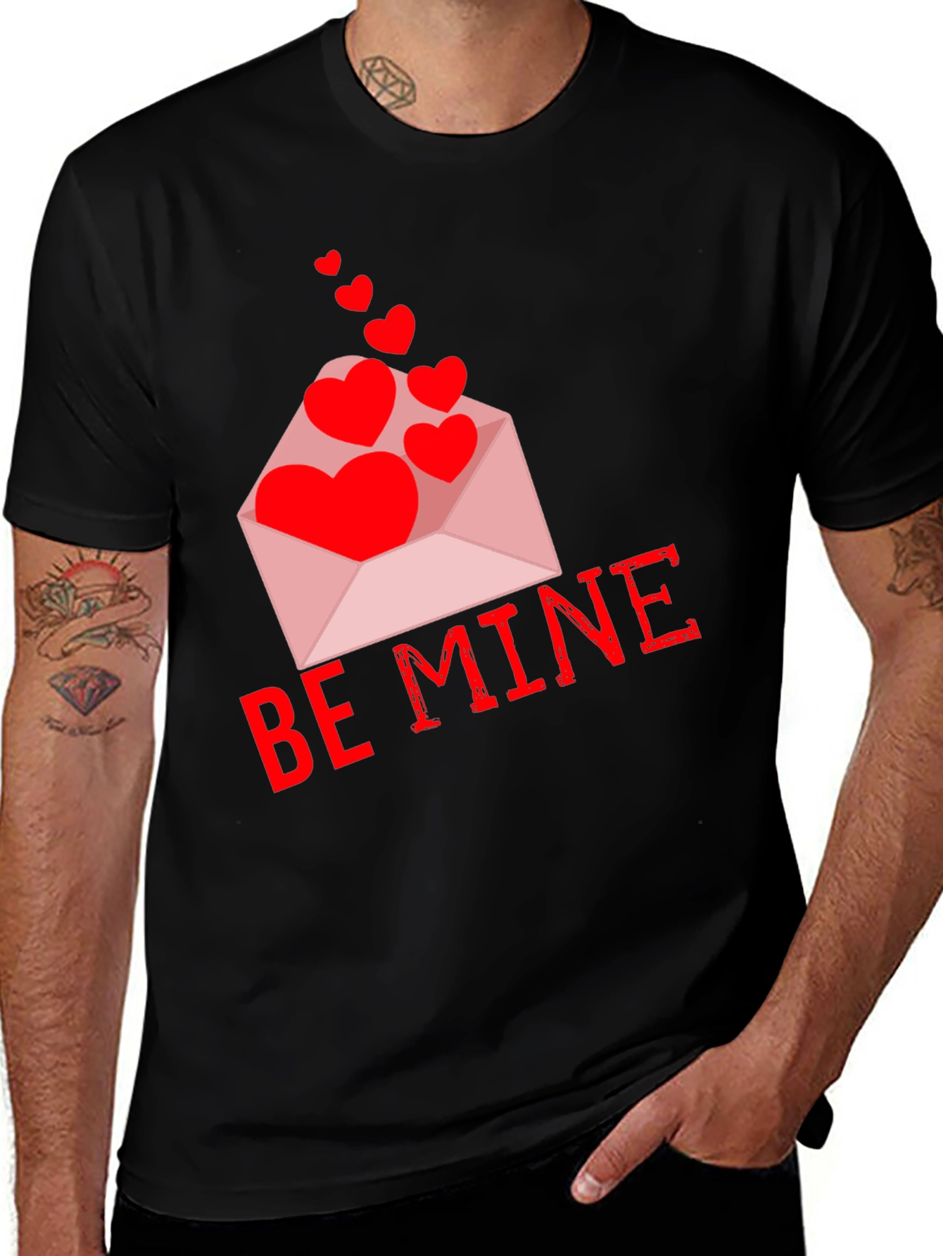 Variant 29 of Be Mine Valentine's Day Heart Envelope T-Shirt
