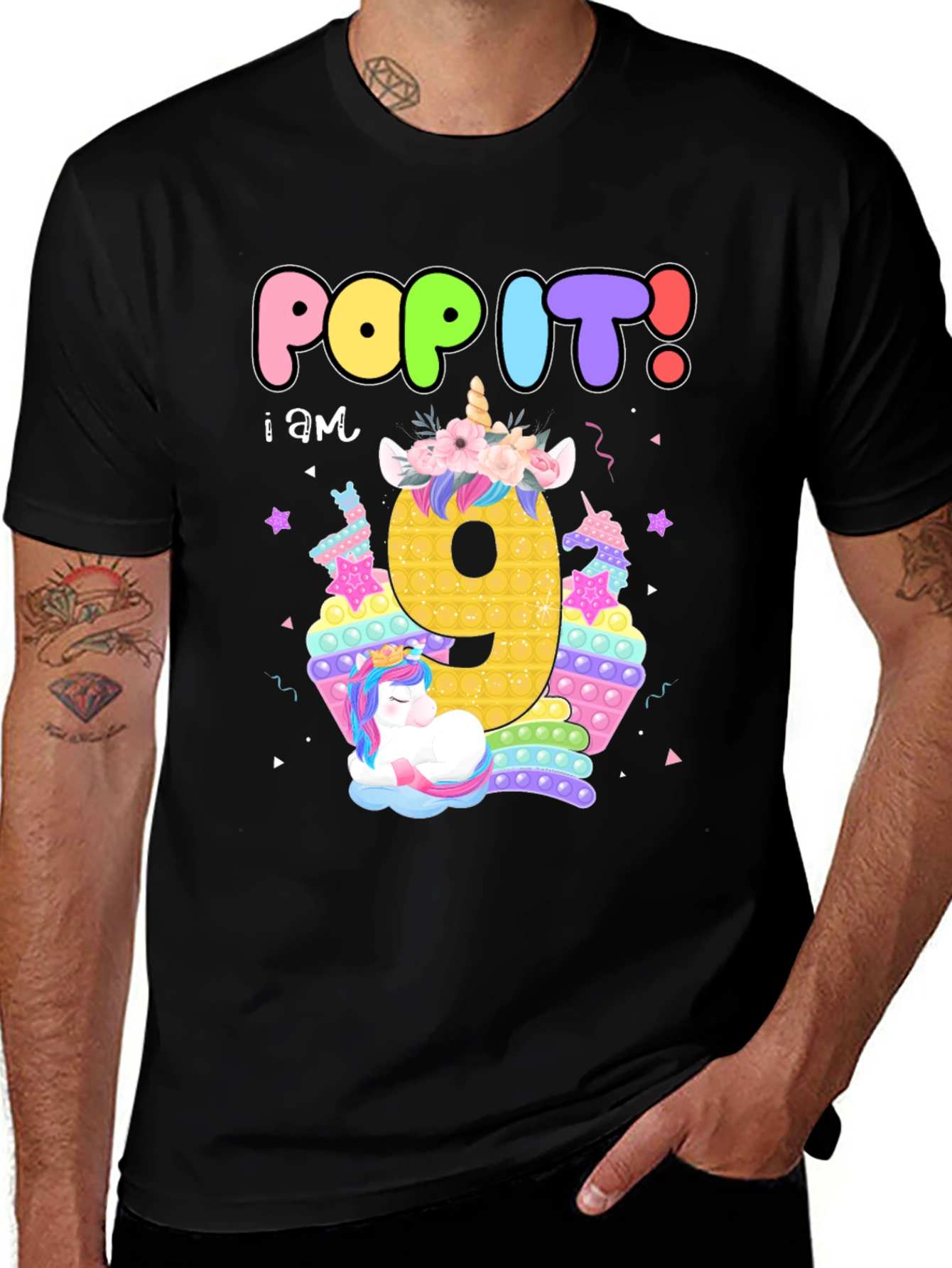 Pop It 9th Birthday T-Shirt