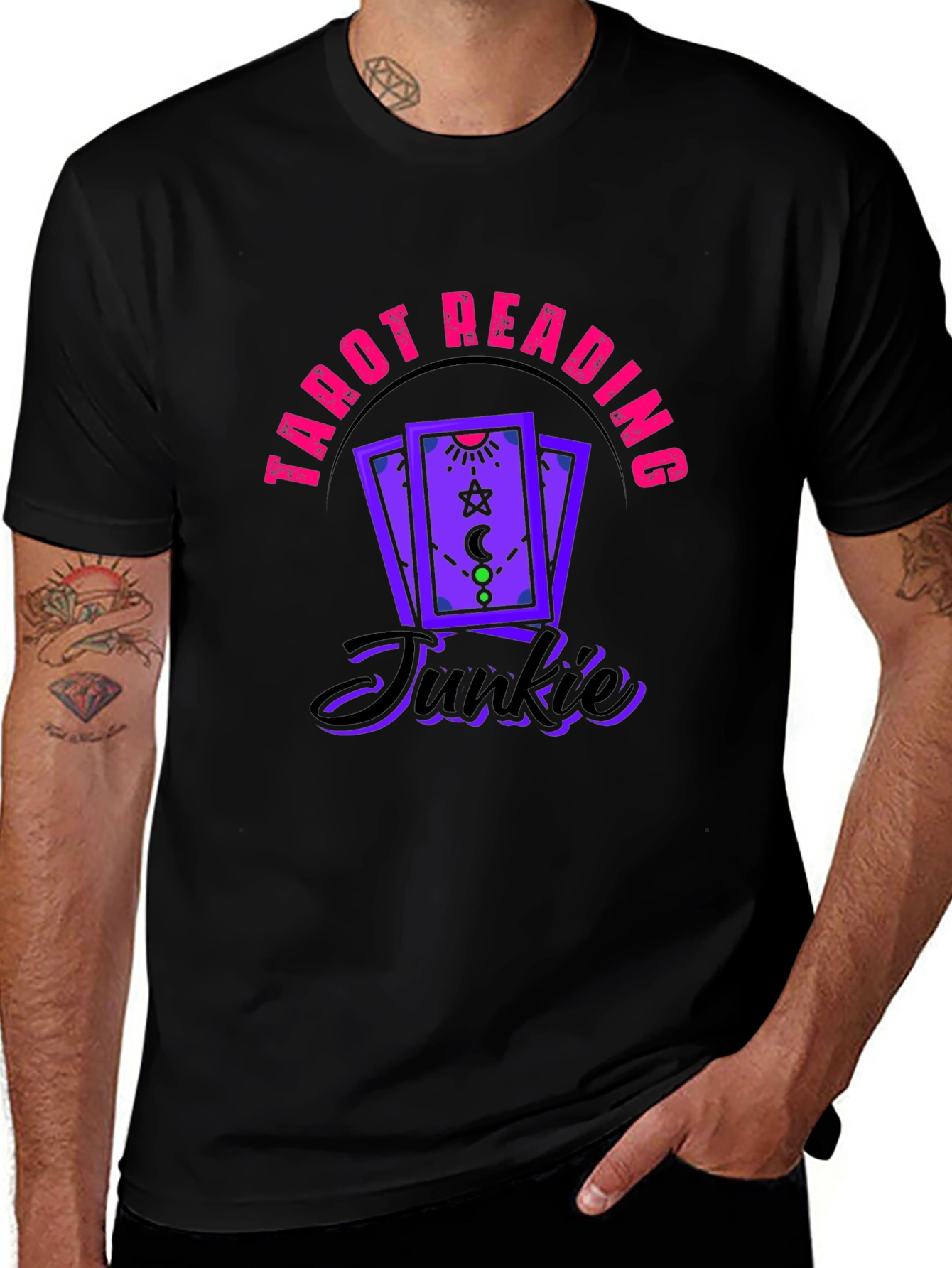Tarot Reading Junkie Graphic Tee
