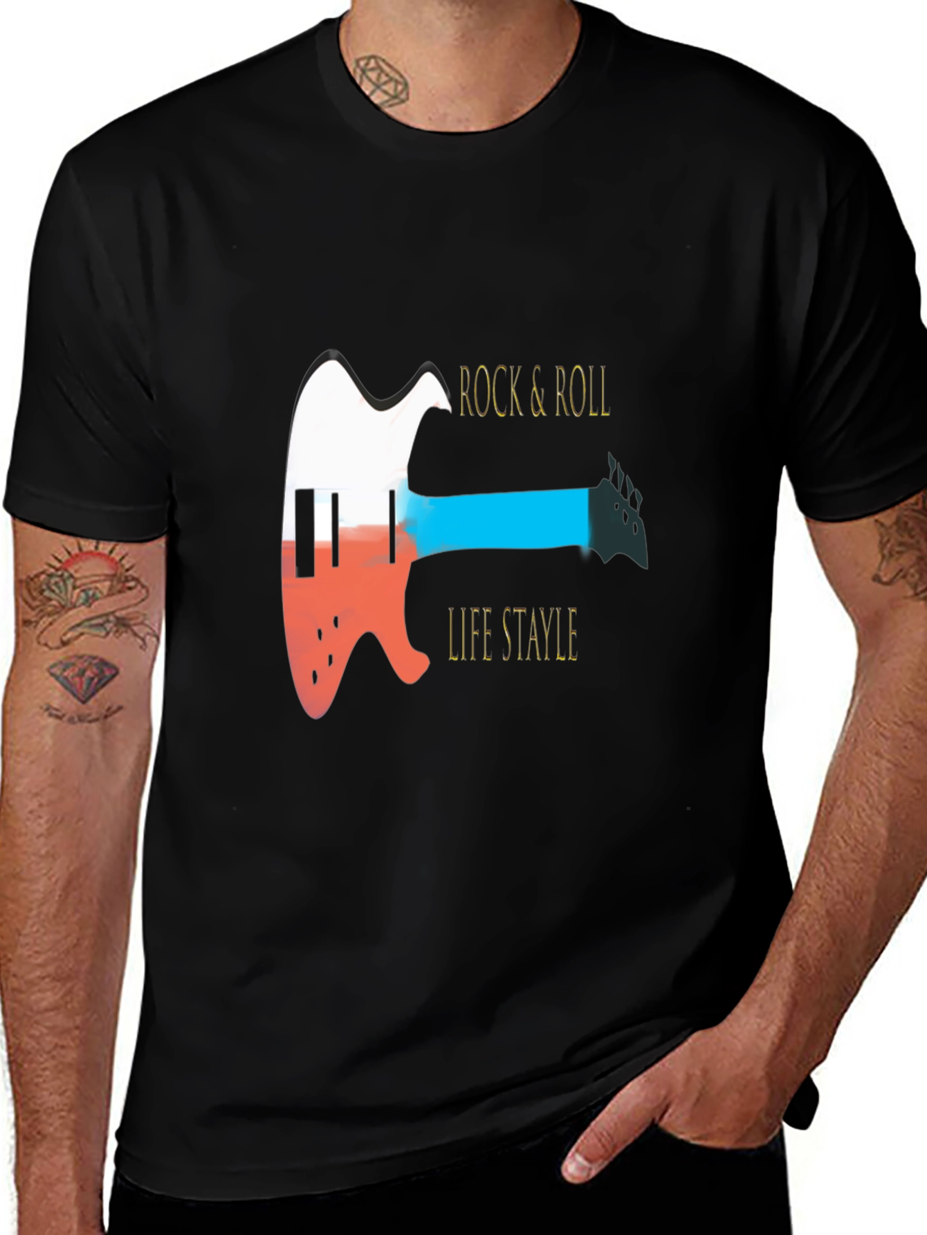 Variant 6 of Rock & Roll Lifestyle Graphic Tee