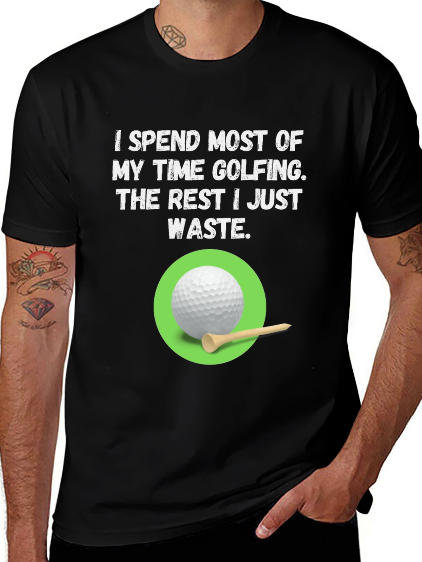 Variant 4 of Golfing T-Shirt - Spend Most Time Golfing