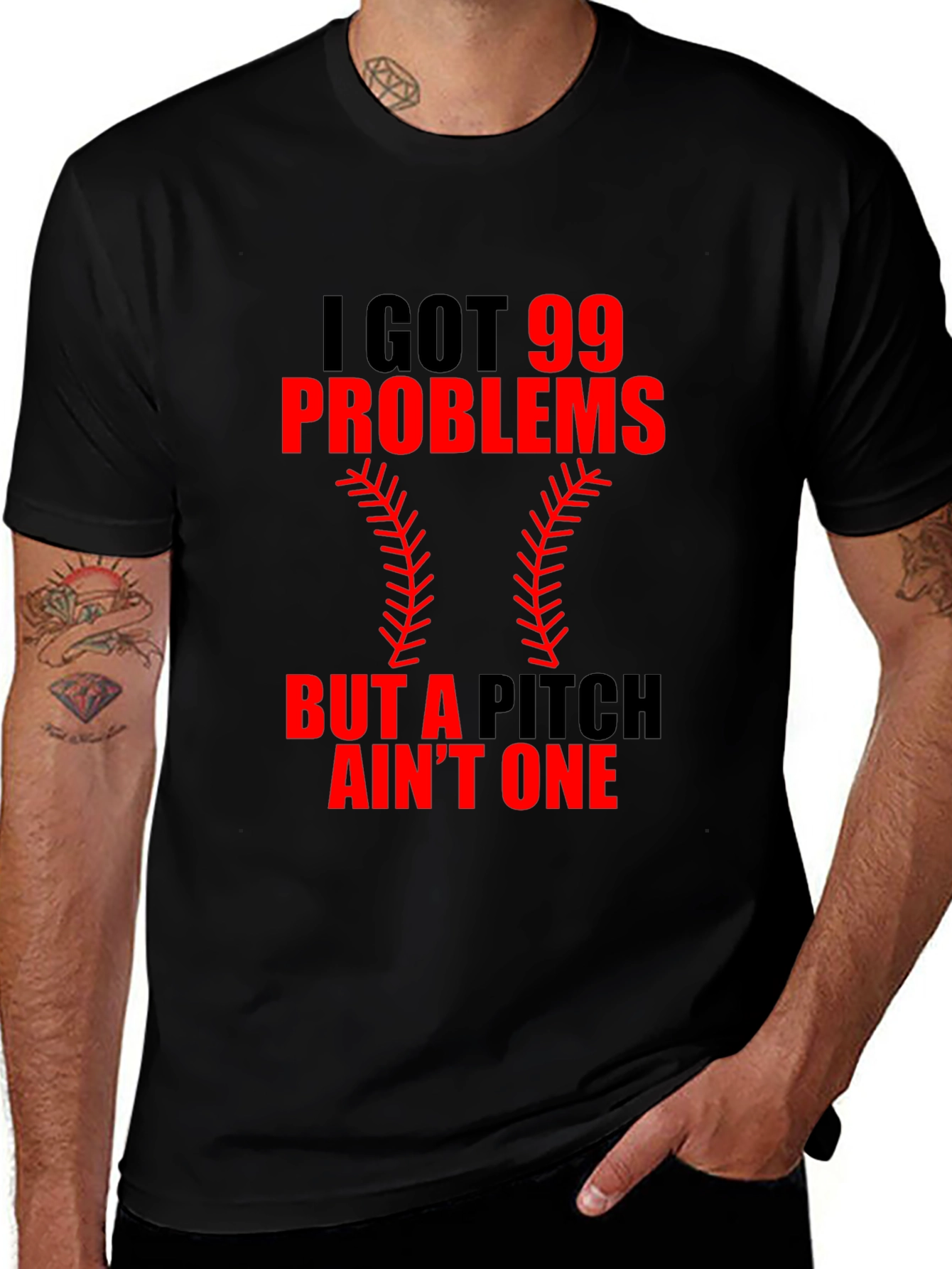 Variant 18 of 99 Problems Baseball Graphic Tee
