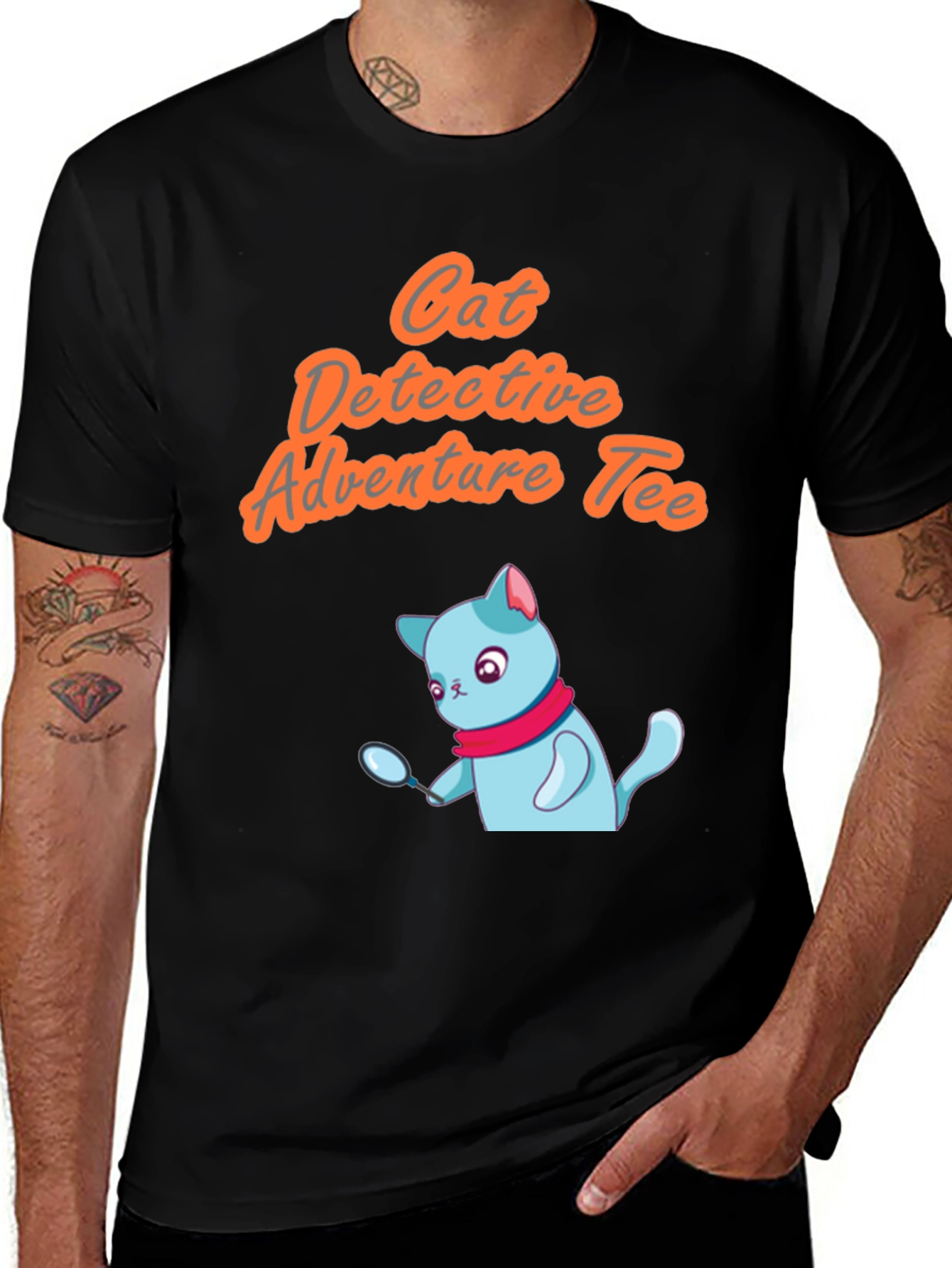 Variant 24 of Cat Detective Adventure Tee - Unisex Graphic T-Shirt