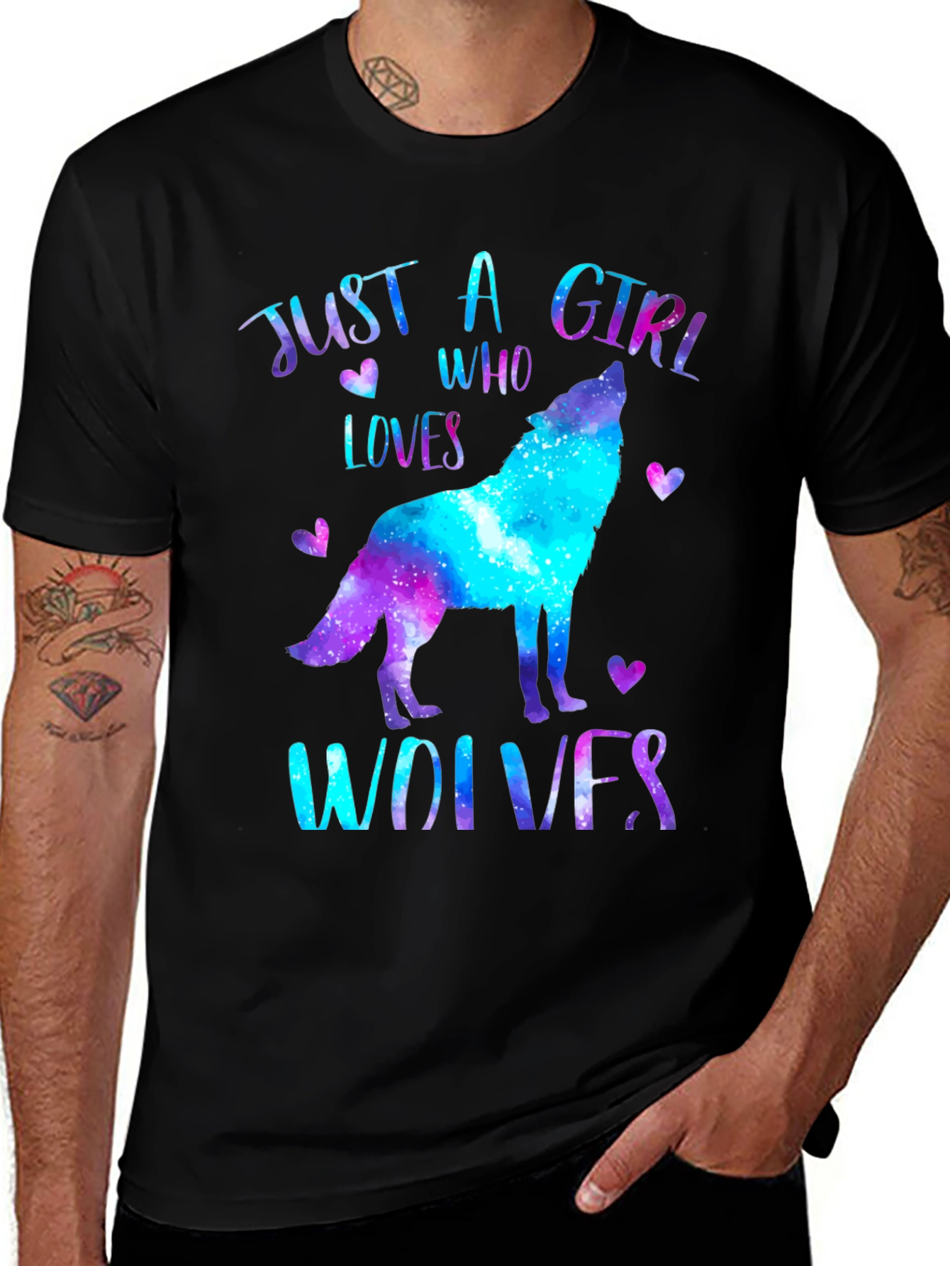 Variant 17 of Just A Girl Who Loves Wolves T-Shirt