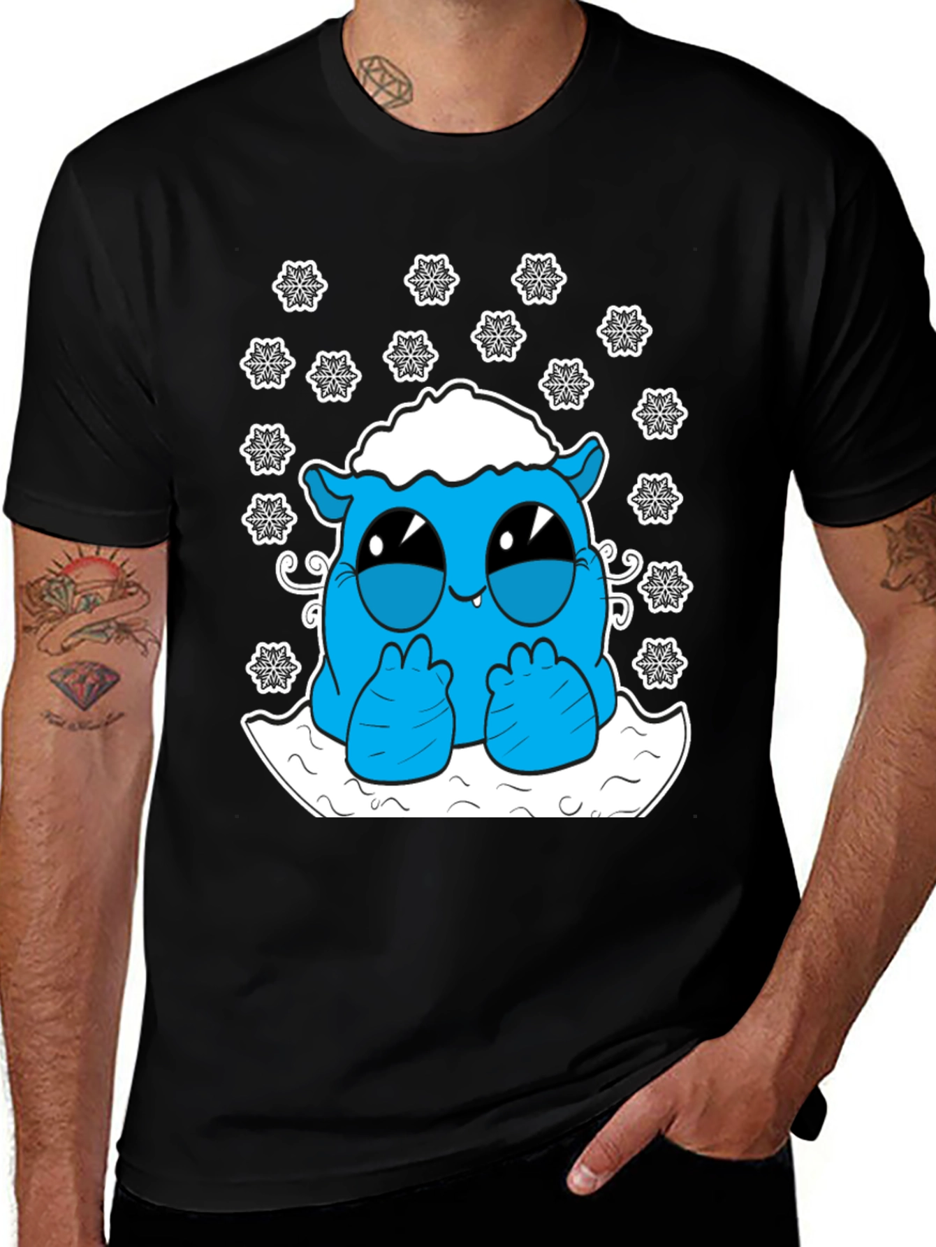 Cute Winter Monster Graphic Tee