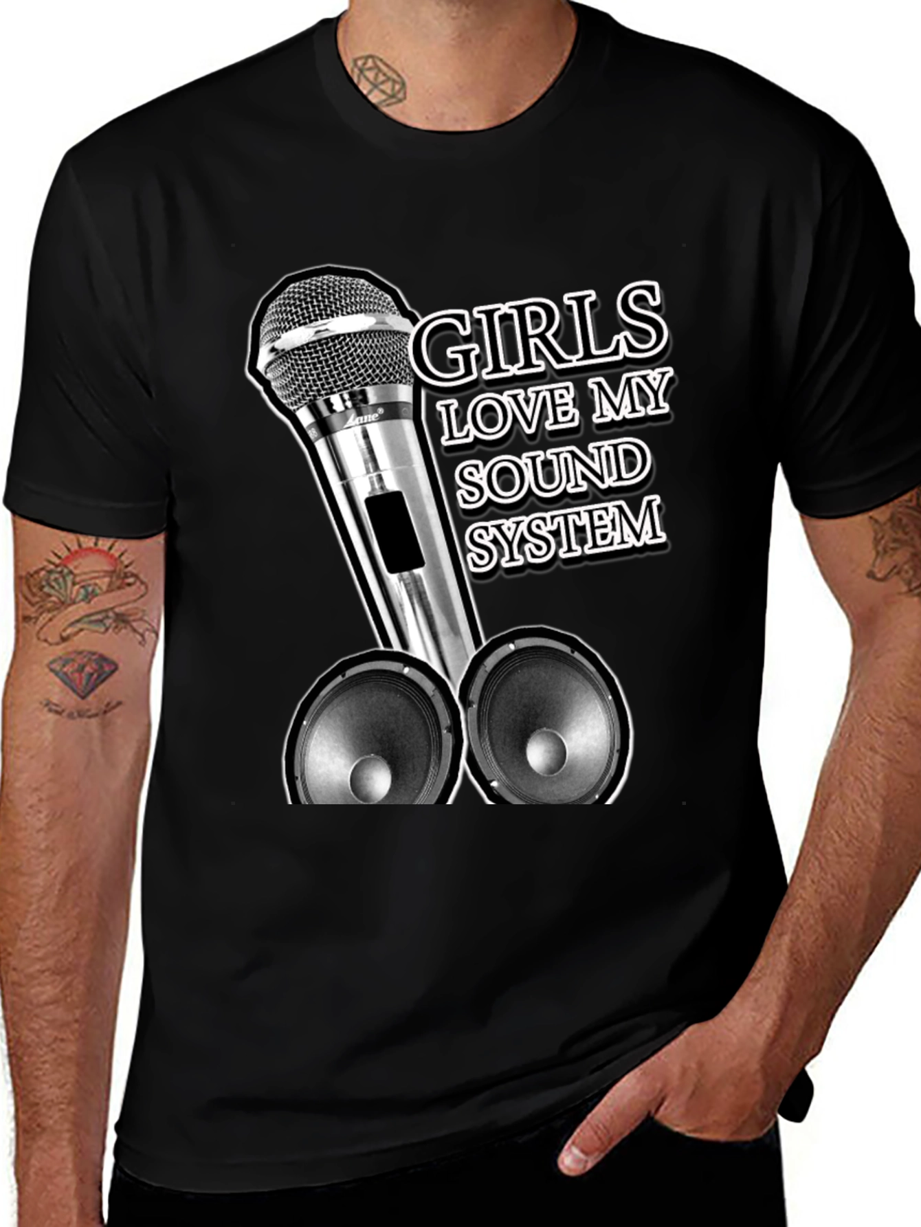 Variant 18 of Girls Love My Sound System Graphic Tee
