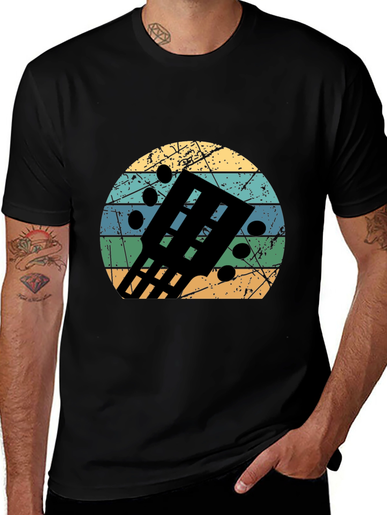 Retro Ukulele T-Shirt - Vintage Style Music Tee
